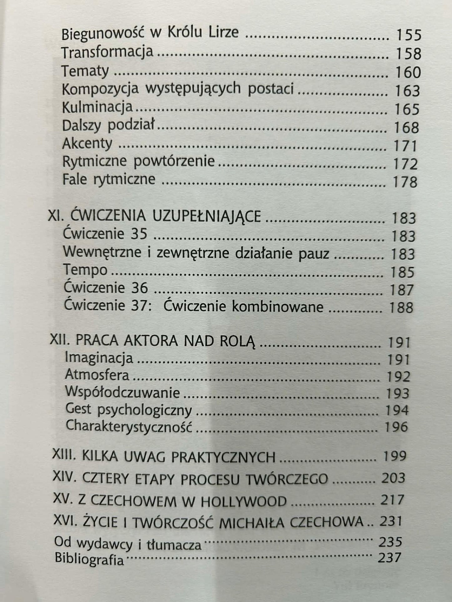 O technice aktora - Michaił A. Czechow
