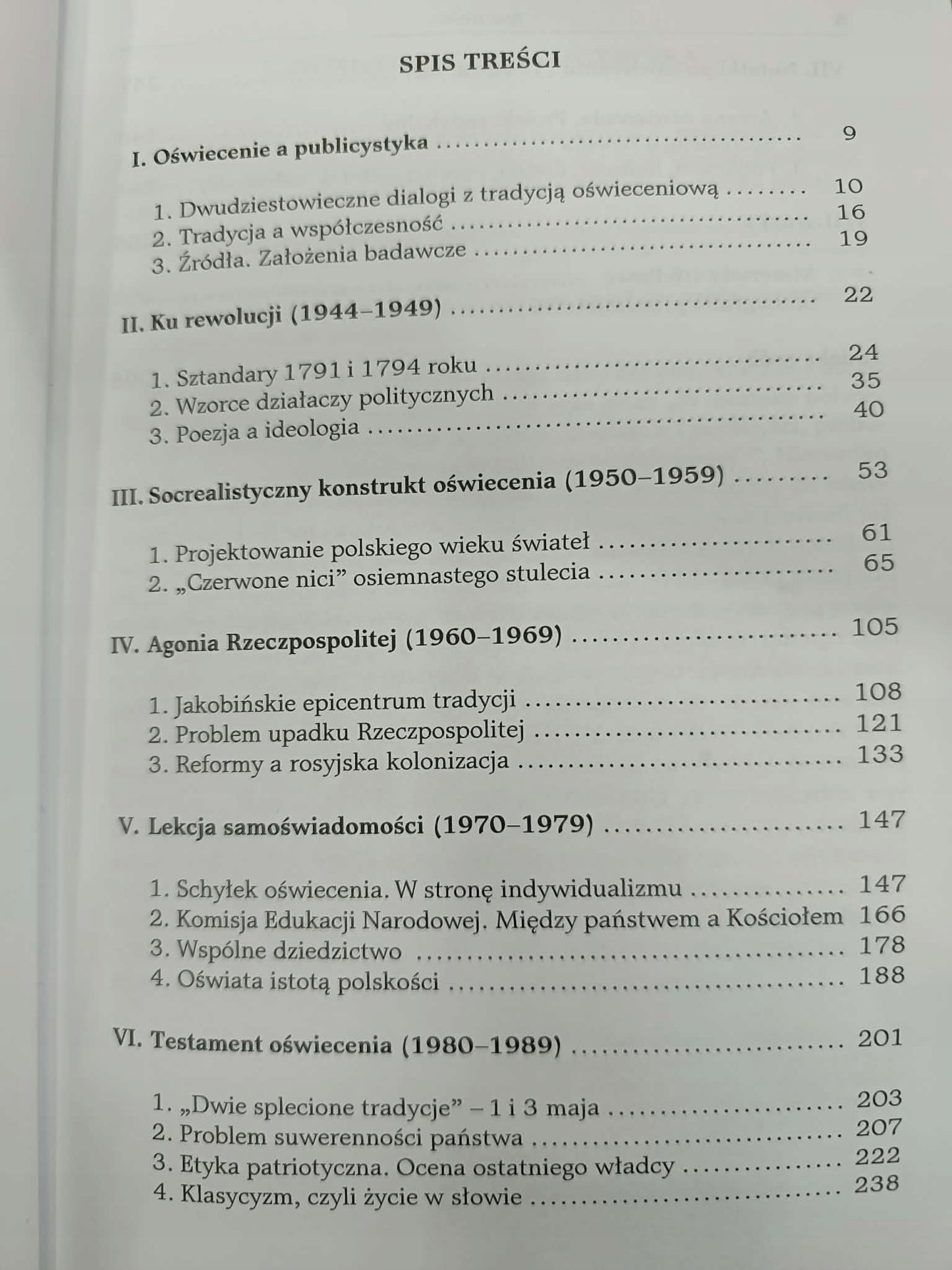 NIEODROBIONA LEKCJA OŚWIECENIA, WDOWIK AGATA