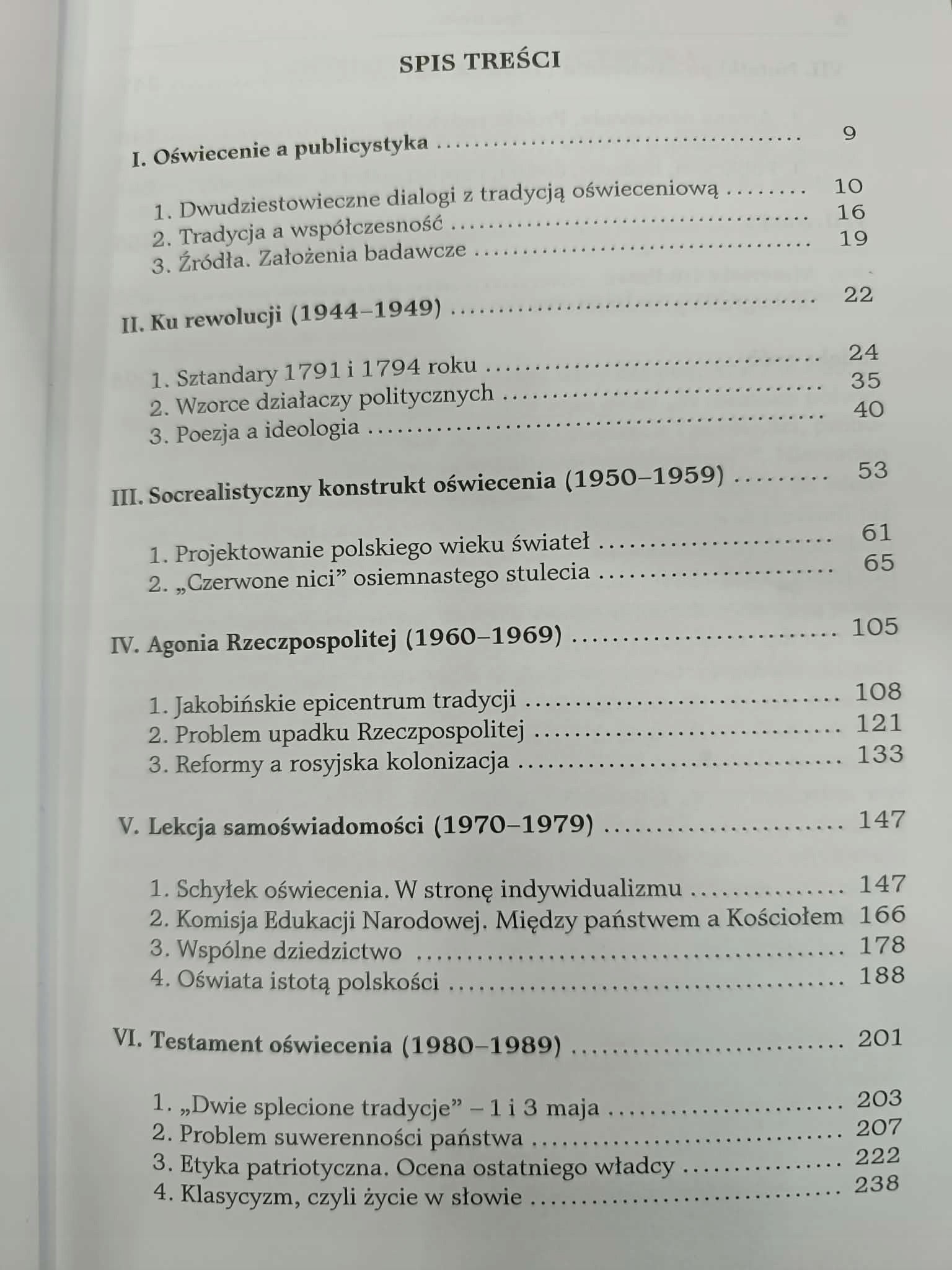 NIEODROBIONA LEKCJA OŚWIECENIA, WDOWIK AGATA