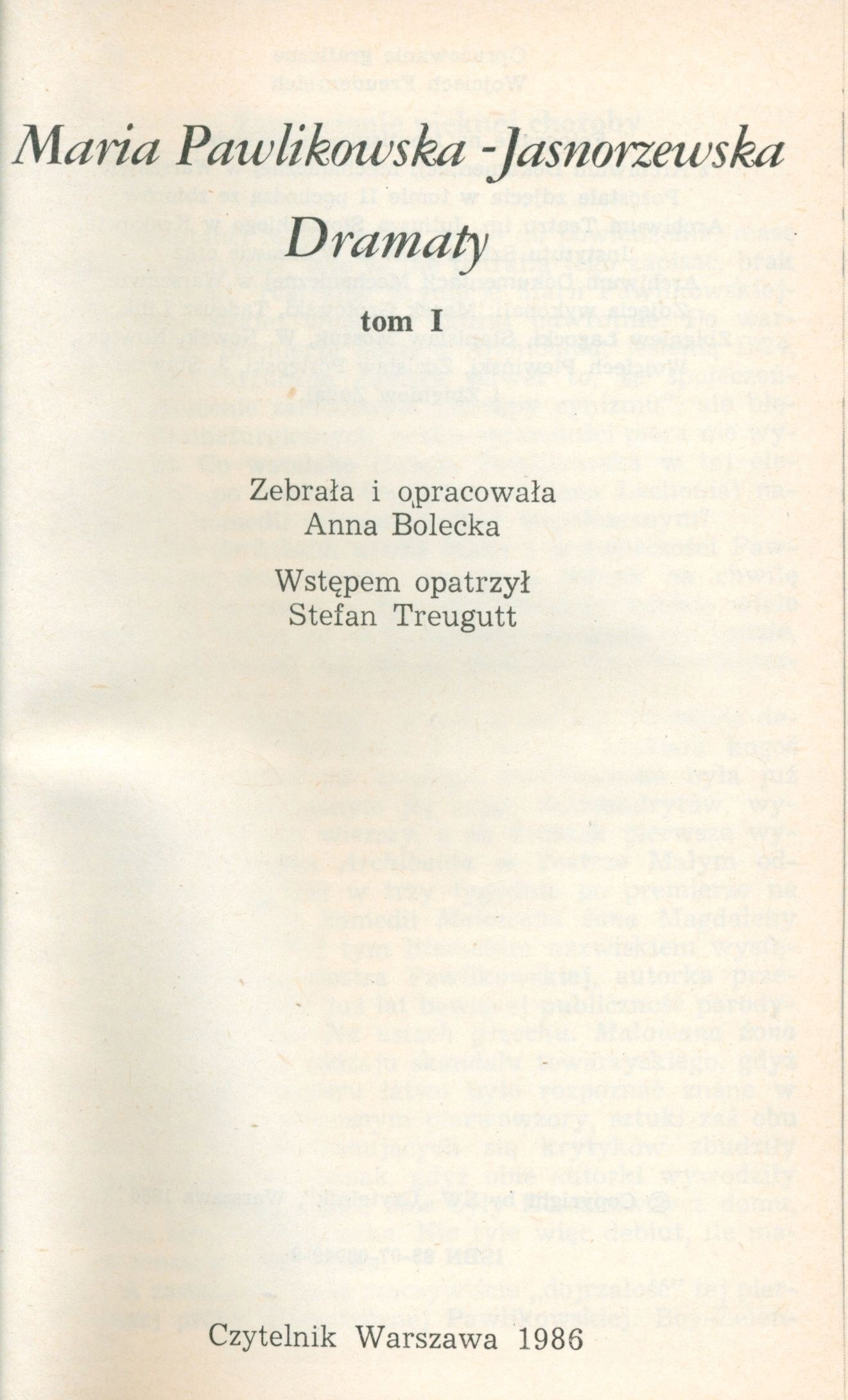 Jasnorzewska-Pawlikowska Maria, Dramaty, t. I i II [komplet]
