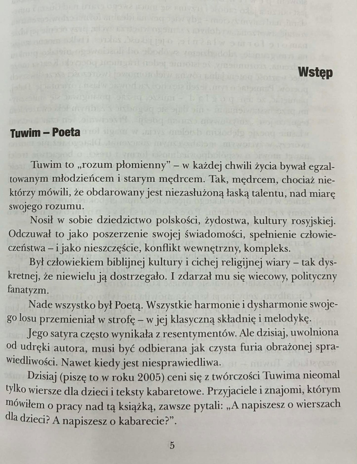 Twarz Tuwima Piotr Matywiecki [Dedykacja]