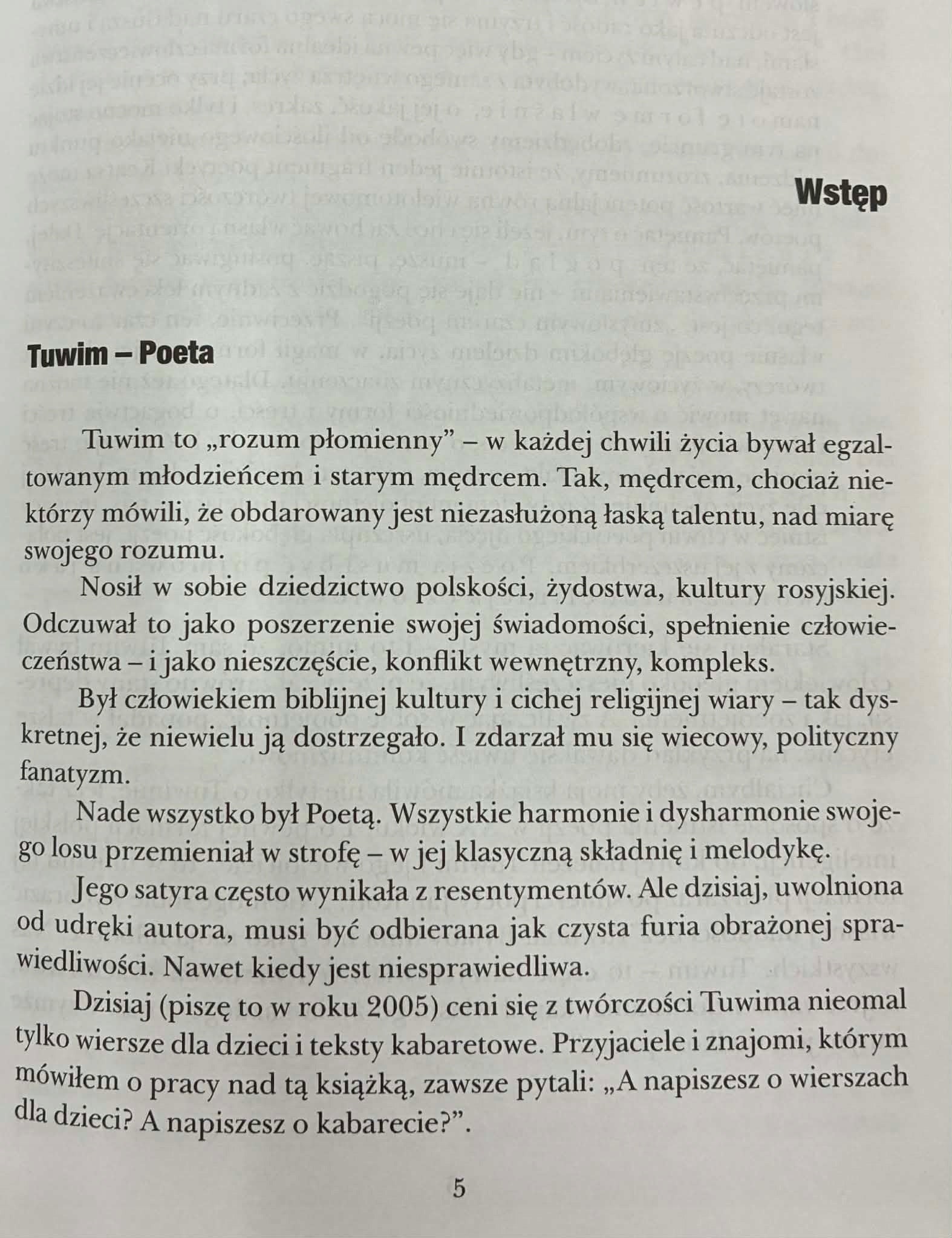 Twarz Tuwima Piotr Matywiecki [Dedykacja]