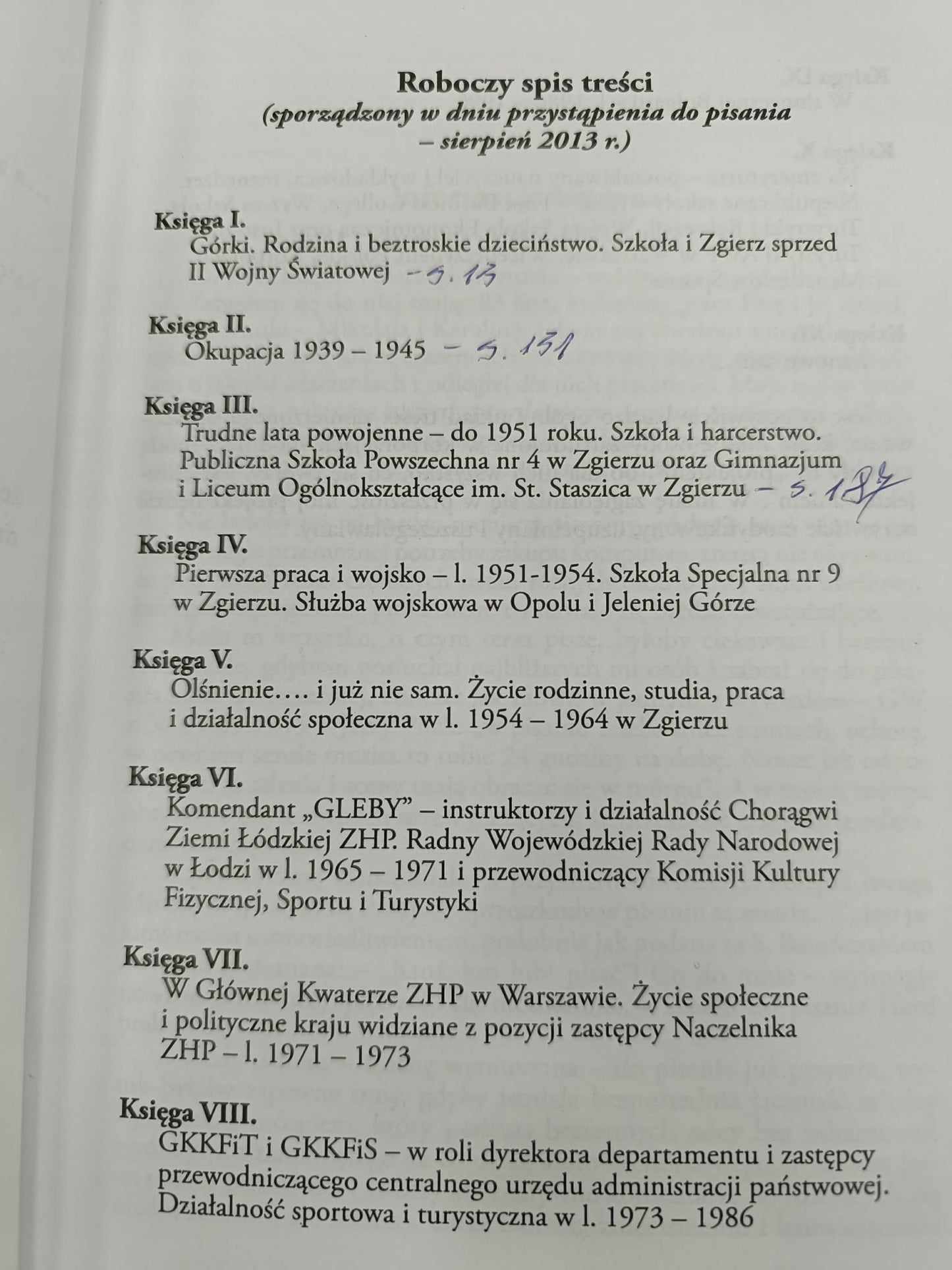 Wszystko zaczęło się w Zgierzu na górkach, A. Izydorczyk [dedykacja Autora]