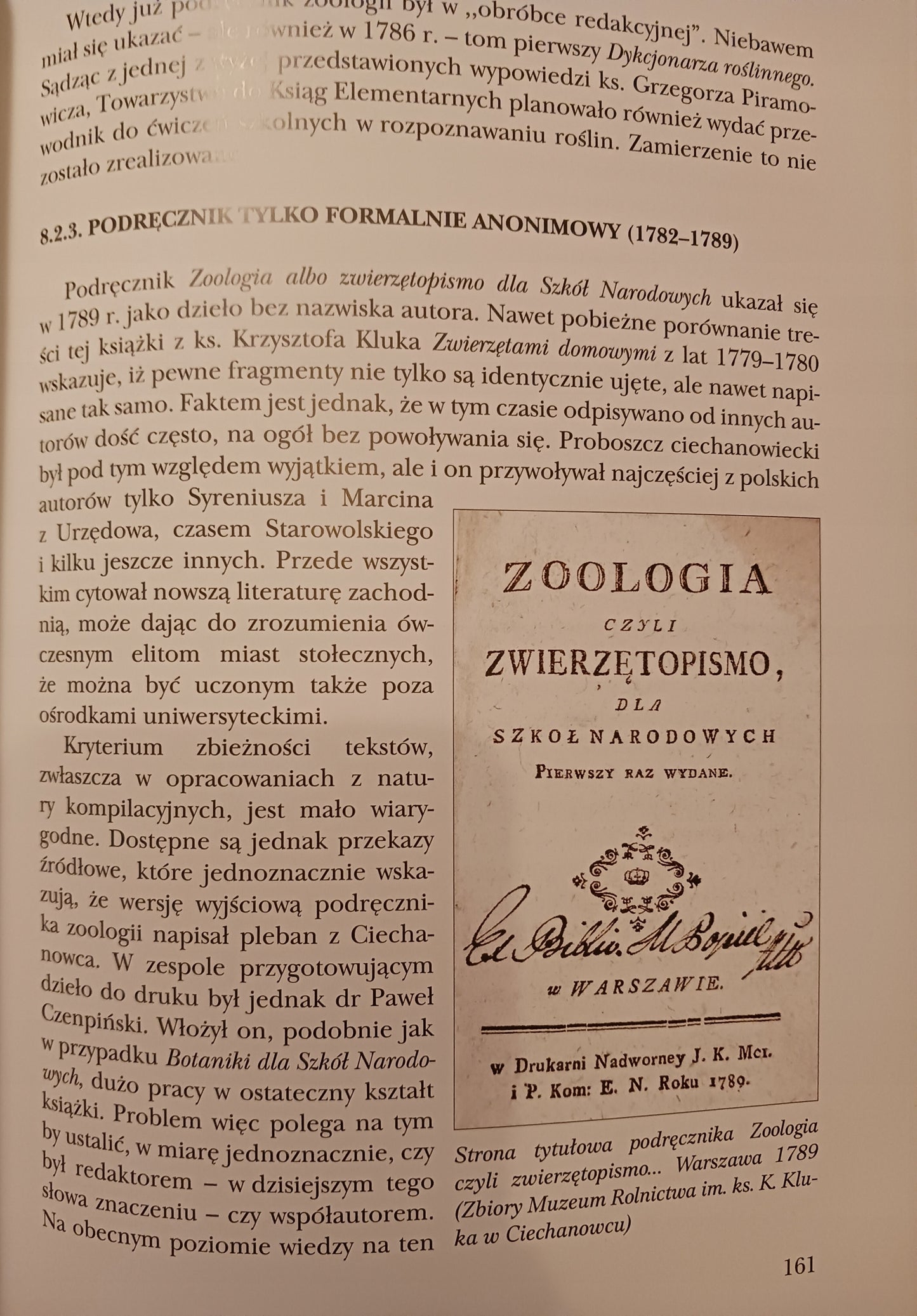 Ksiądz Jan Krzysztof Kluk - Pisarz i uczony Zbigniew Wójcik