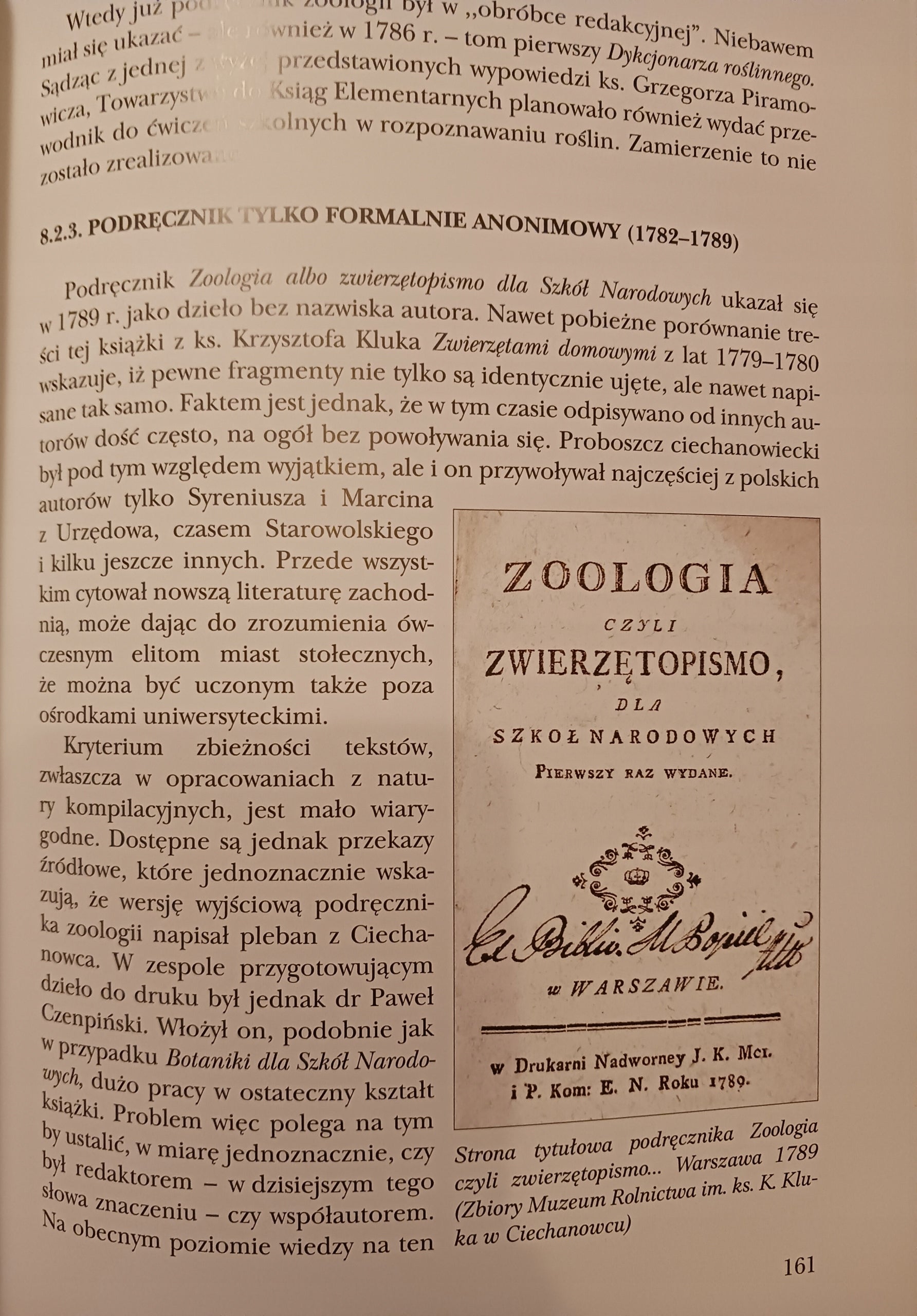 Ksiądz Jan Krzysztof Kluk - Pisarz i uczony Zbigniew Wójcik