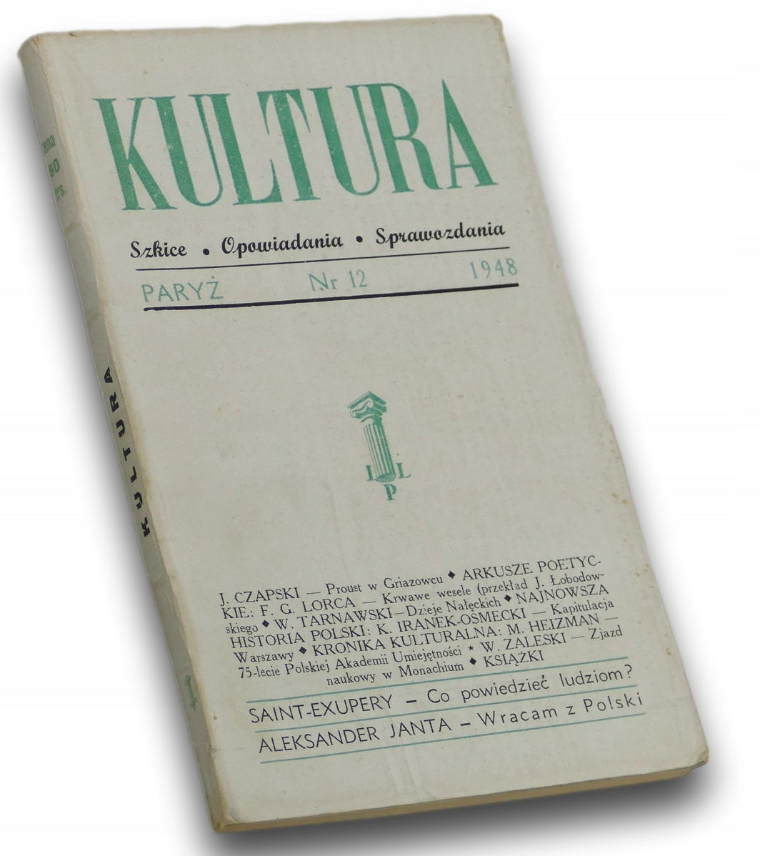 Kultura. Szkice, opowiadania, sprawozdania Nr 12 [Paryż 1948]