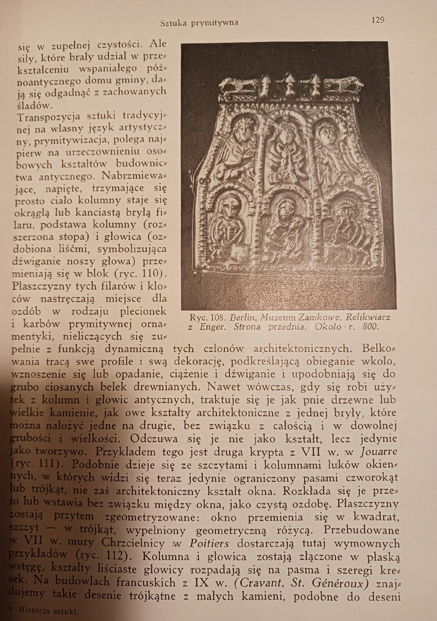 Historja sztuki Ryszard Hamman Tom I i II [oprawa Bolesław Zjawiński]