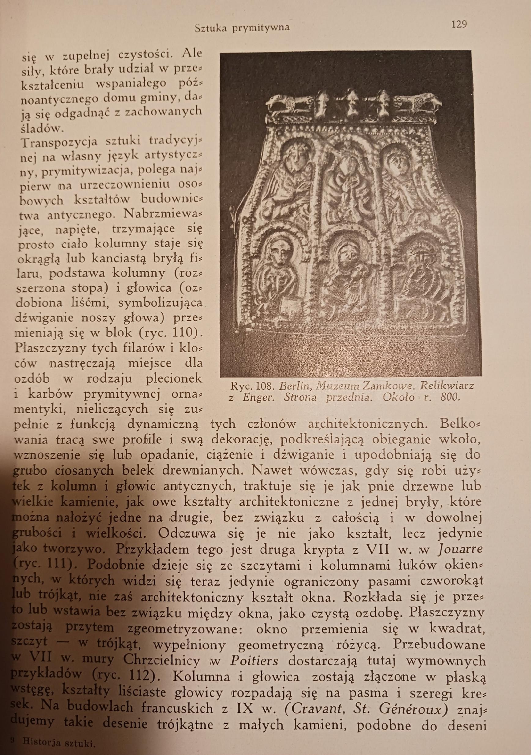 Historja sztuki Ryszard Hamman Tom I i II [oprawa Bolesław Zjawiński]