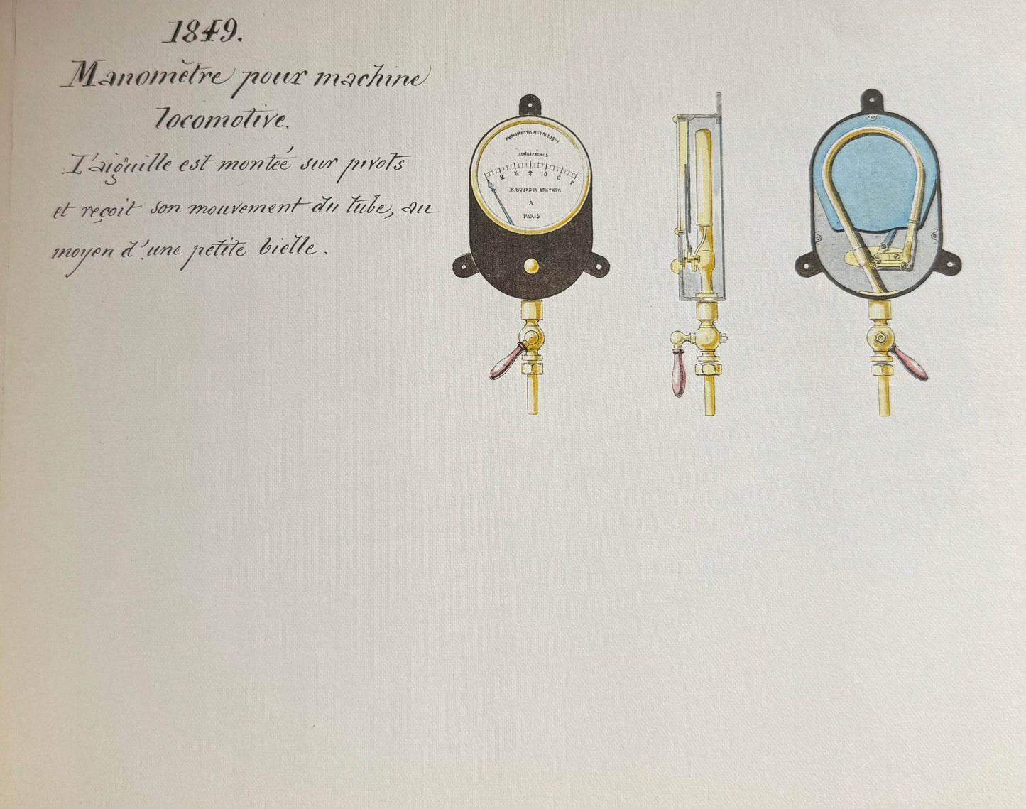 Manomètres, Baromètres et autres instruments à tubes métalliques de Bourdon