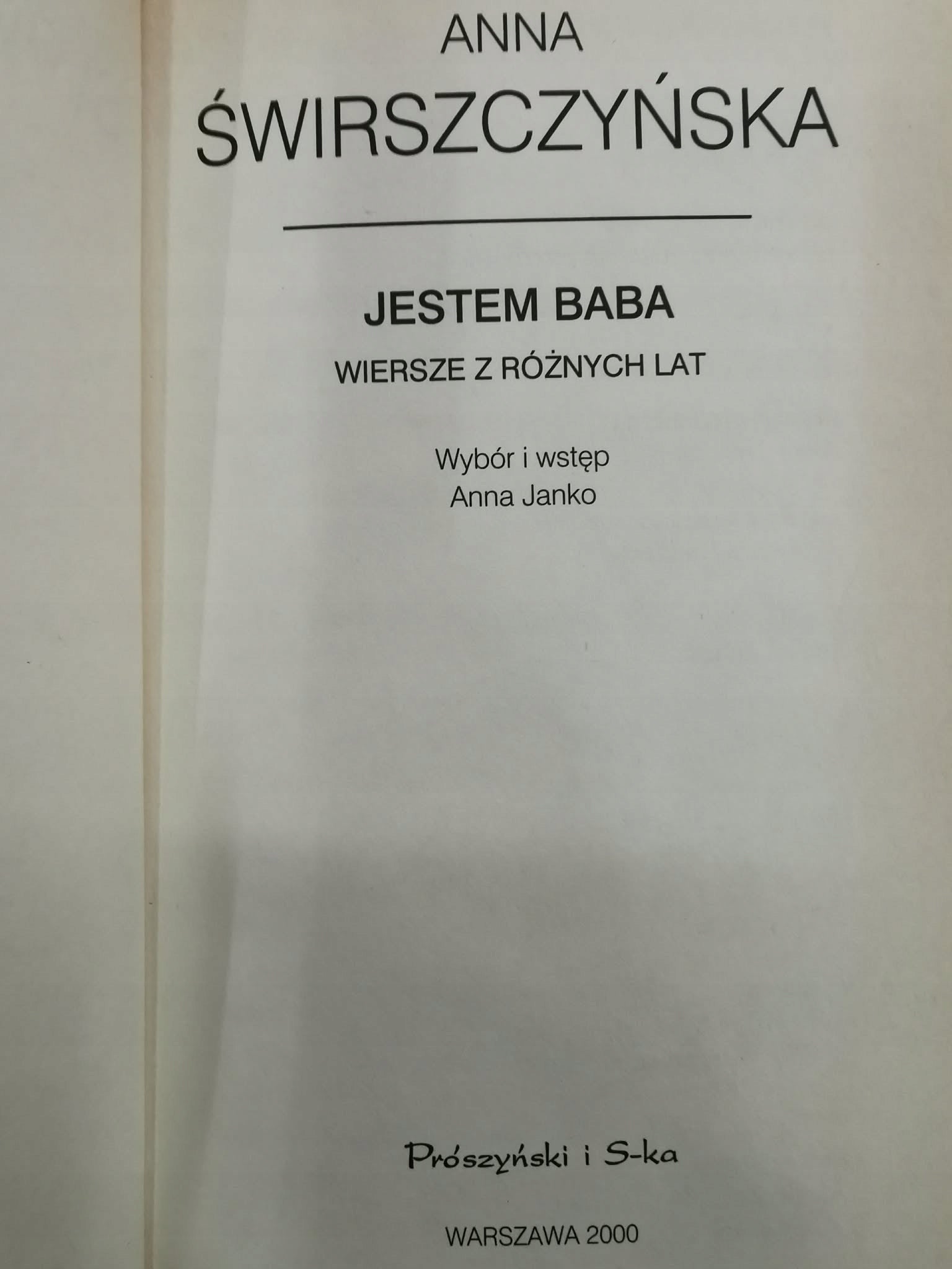 Jestem baba, Anna Świrszczyńska