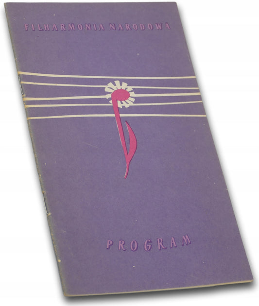 Filharmonia Narodowa Program koncertu muzyki dawnej 8 listopada 1960 r.