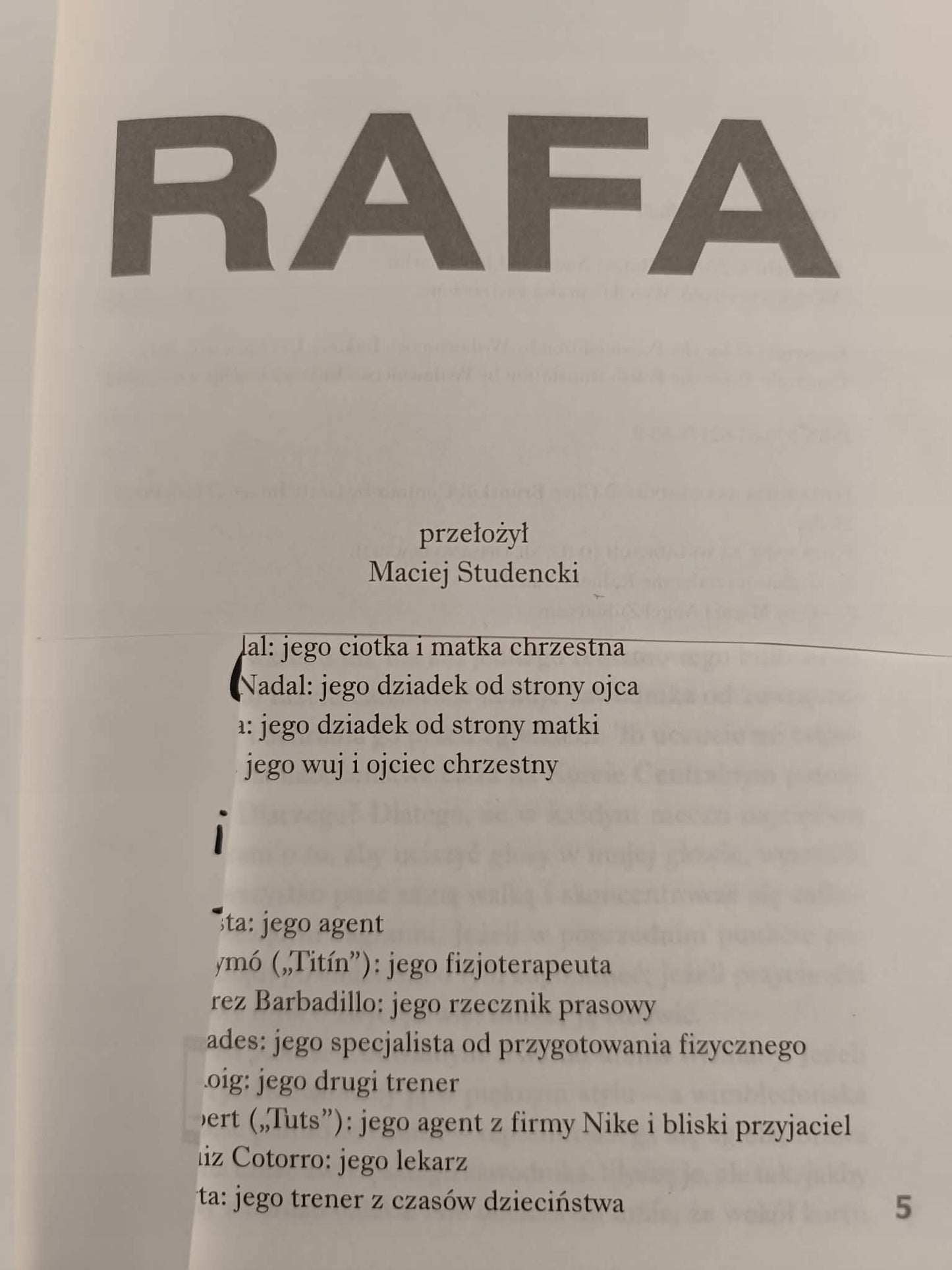 Rafa. John Carlin, Rafael Nadal