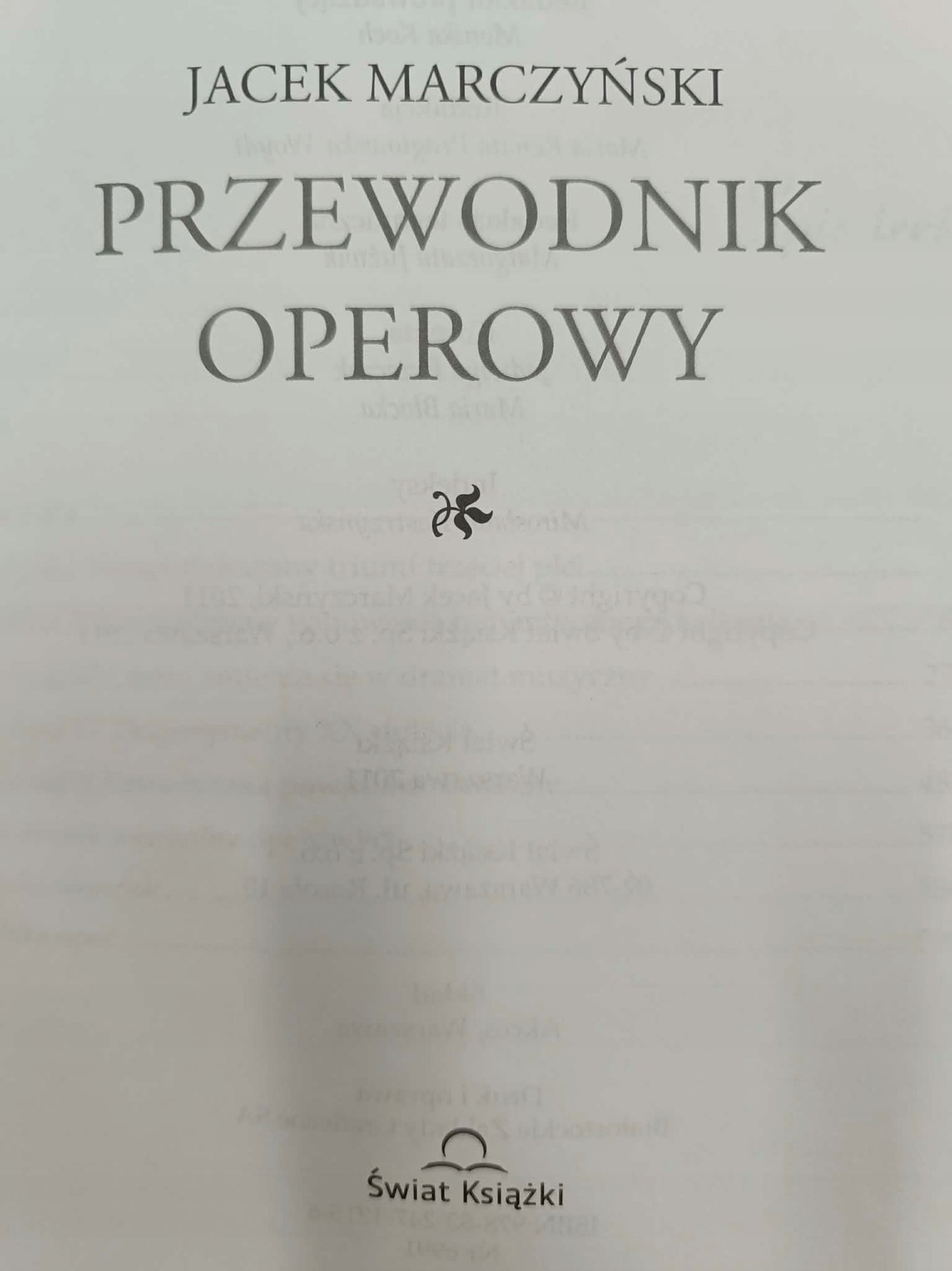 Przewodnik operowy Jacek Marczyński