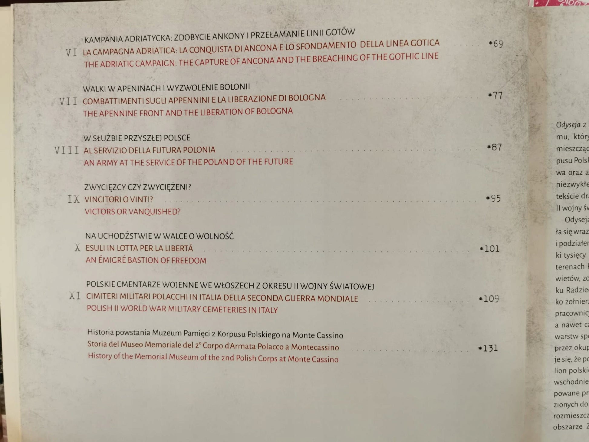 Odyseja 2 korpusu polskiego, Muzeum Pamięci