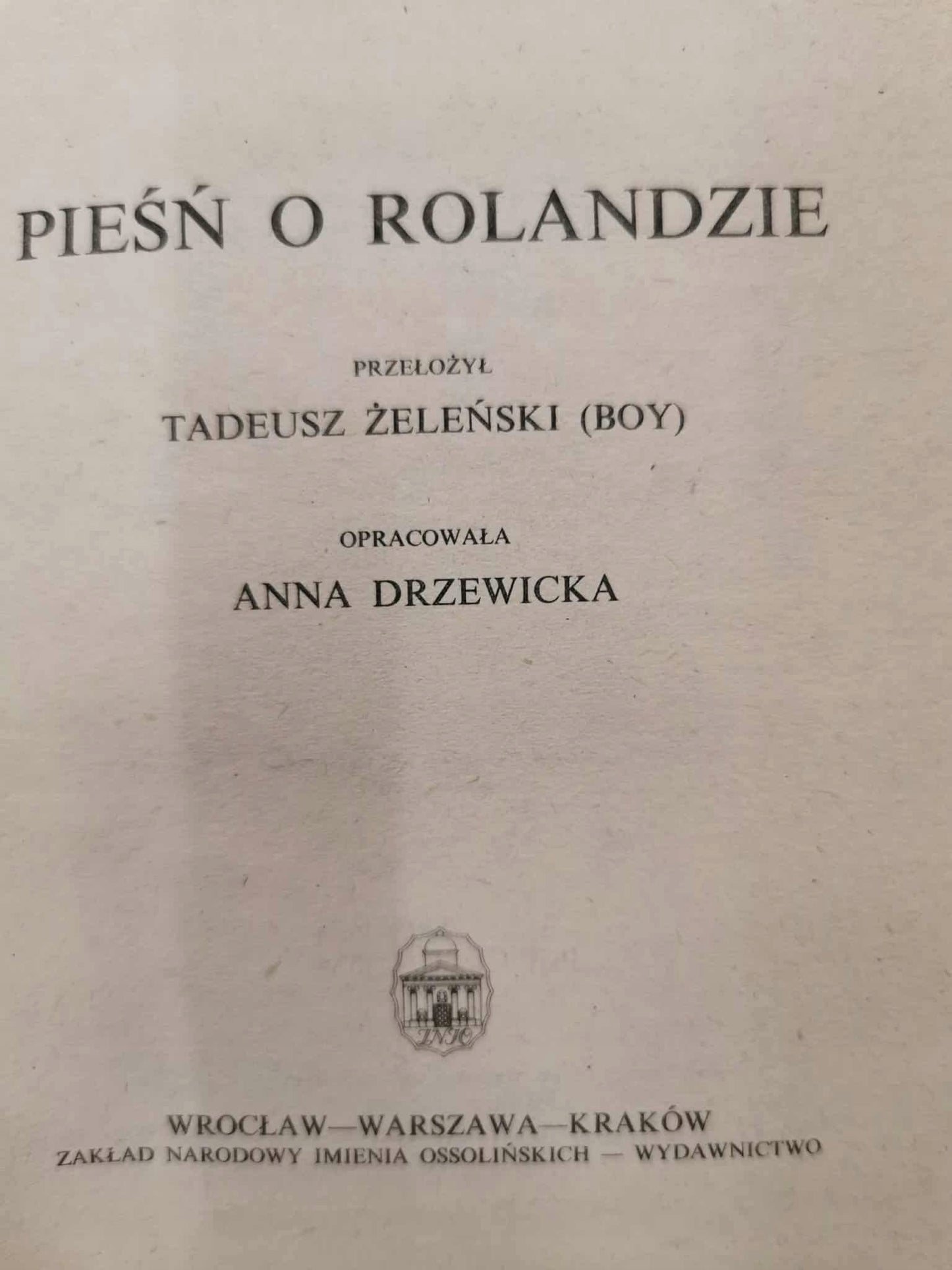 Pieśń o Rolandzie [Biblioteka Narodowa]