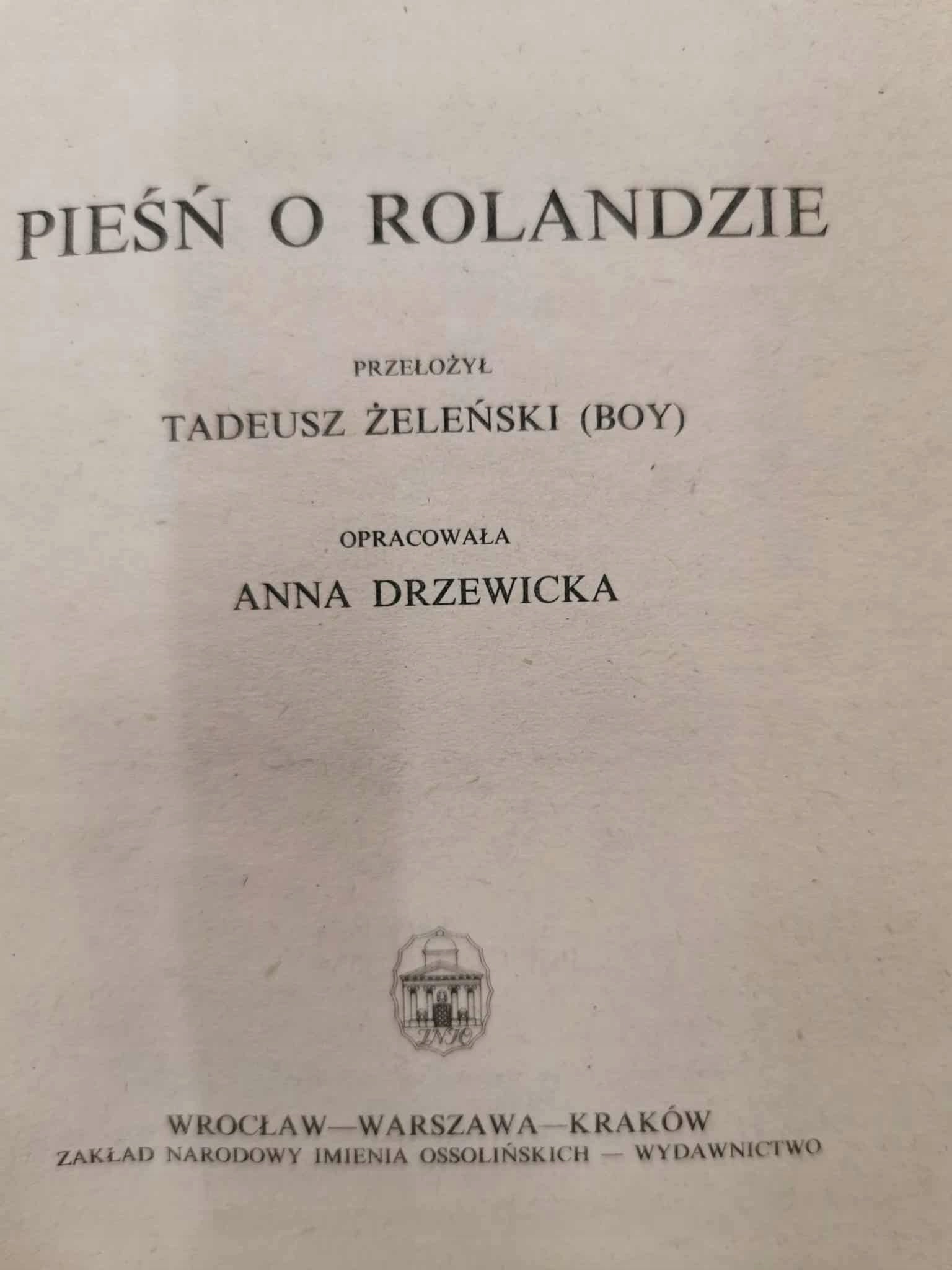 Pieśń o Rolandzie [Biblioteka Narodowa]