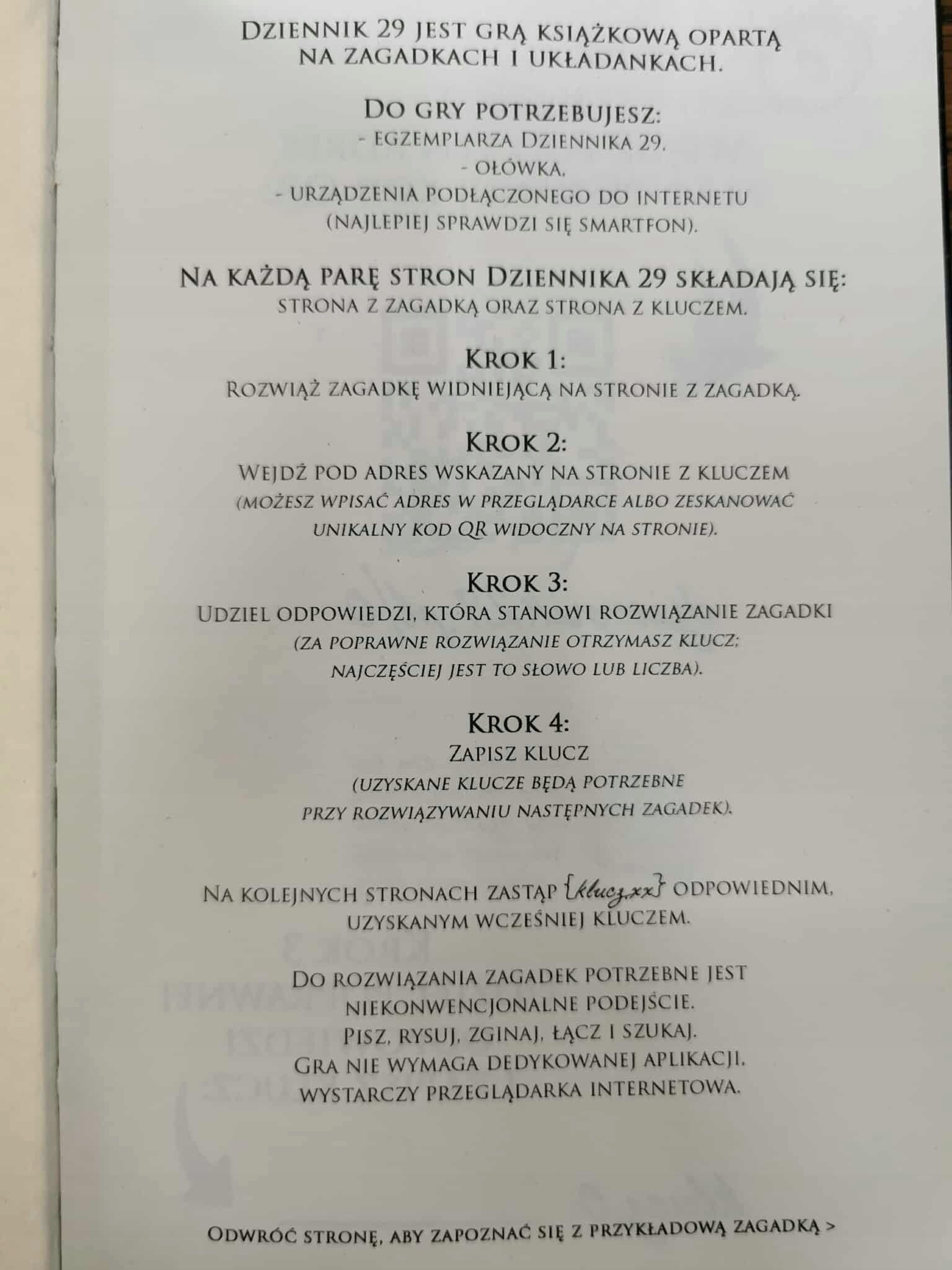 DZIENNIK 29. INTERAKTYWNA GRA KSIĄŻKOWA, DIMITRIS CHASSAPAKIS