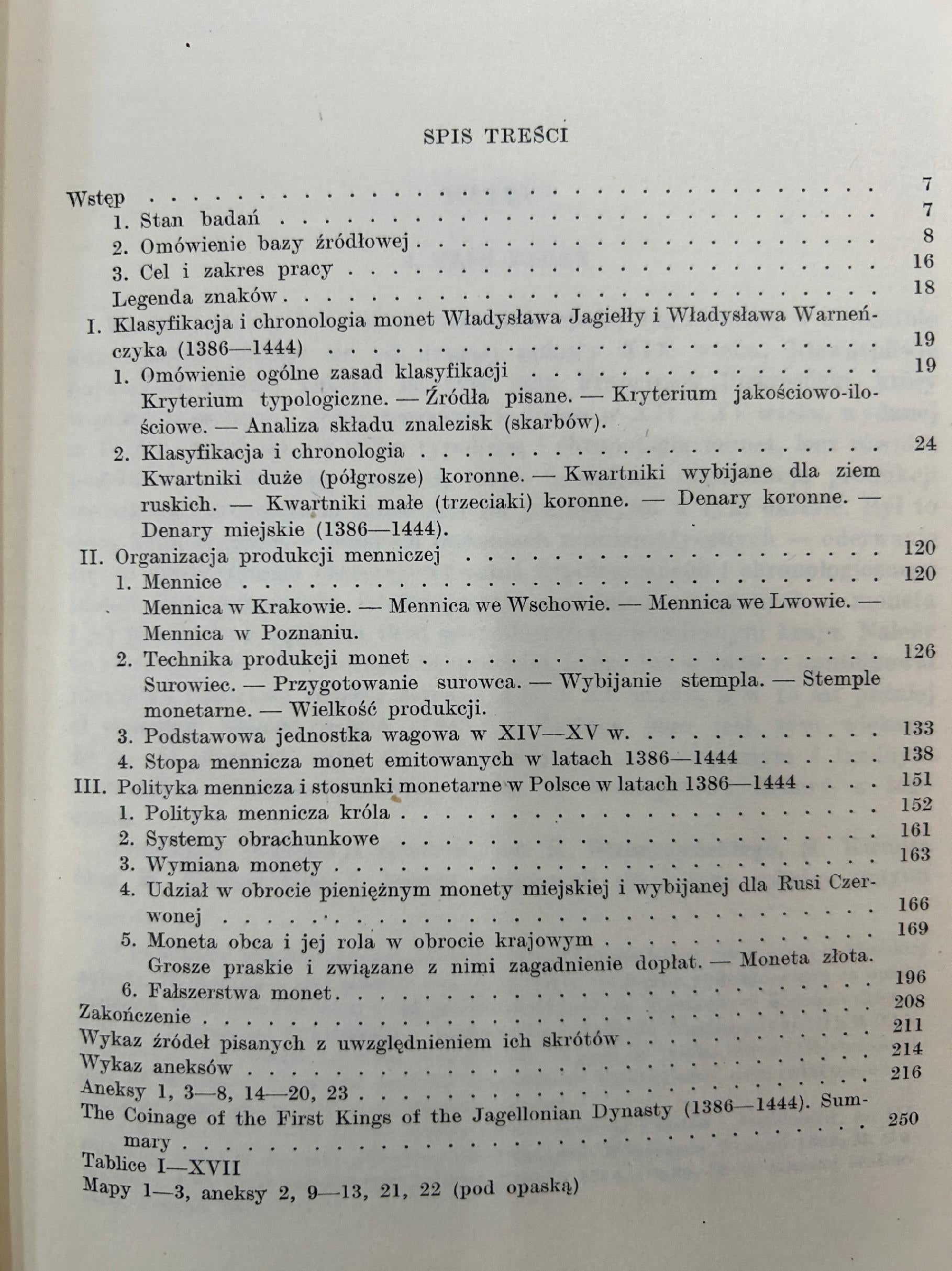 Monety pierwszych Jagiellonów (1386-1444) - Stanisława Kubiak