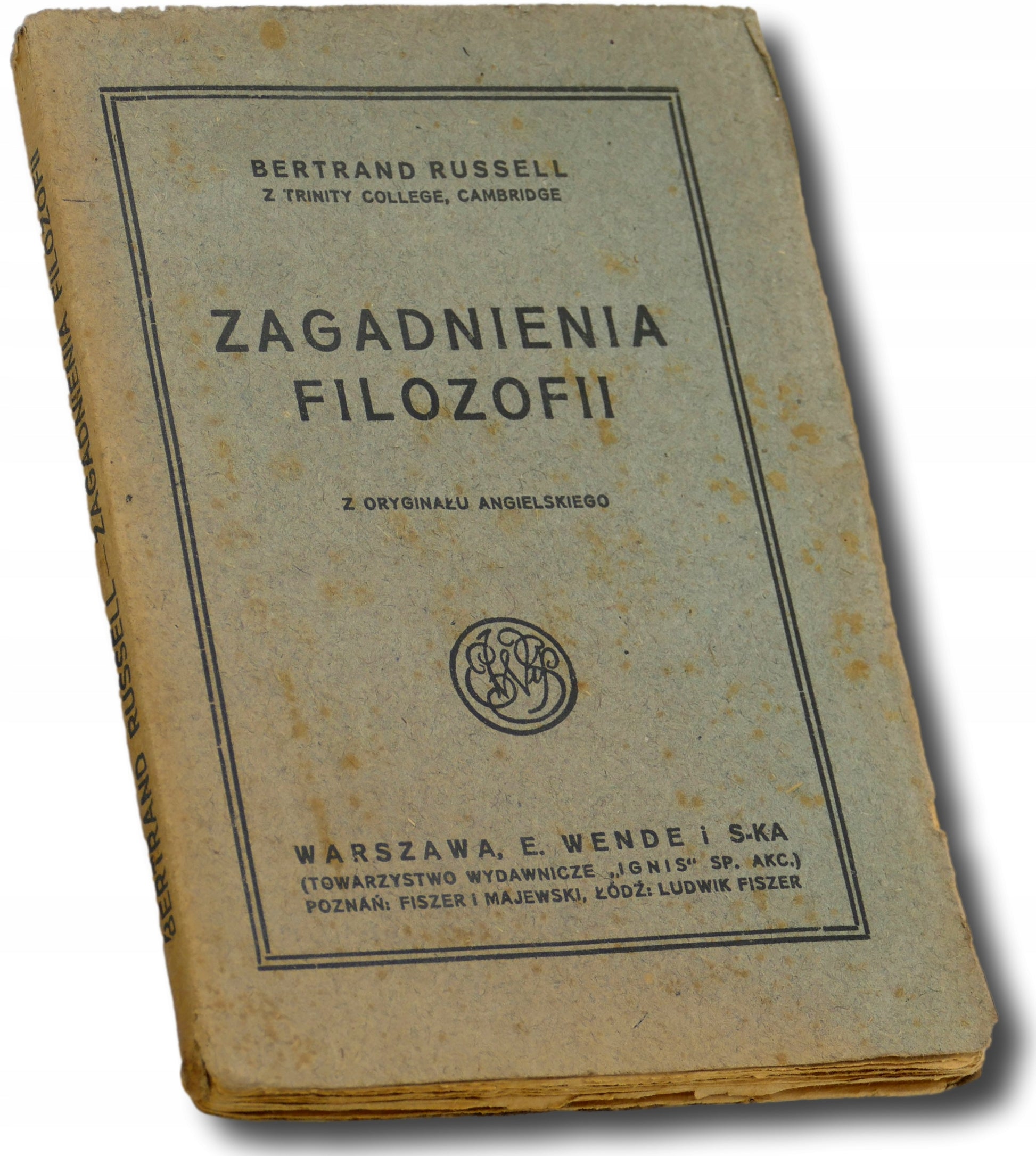 Zagadnienia filozofii - Bertrand Russel [I wydanie, 1913 r.]