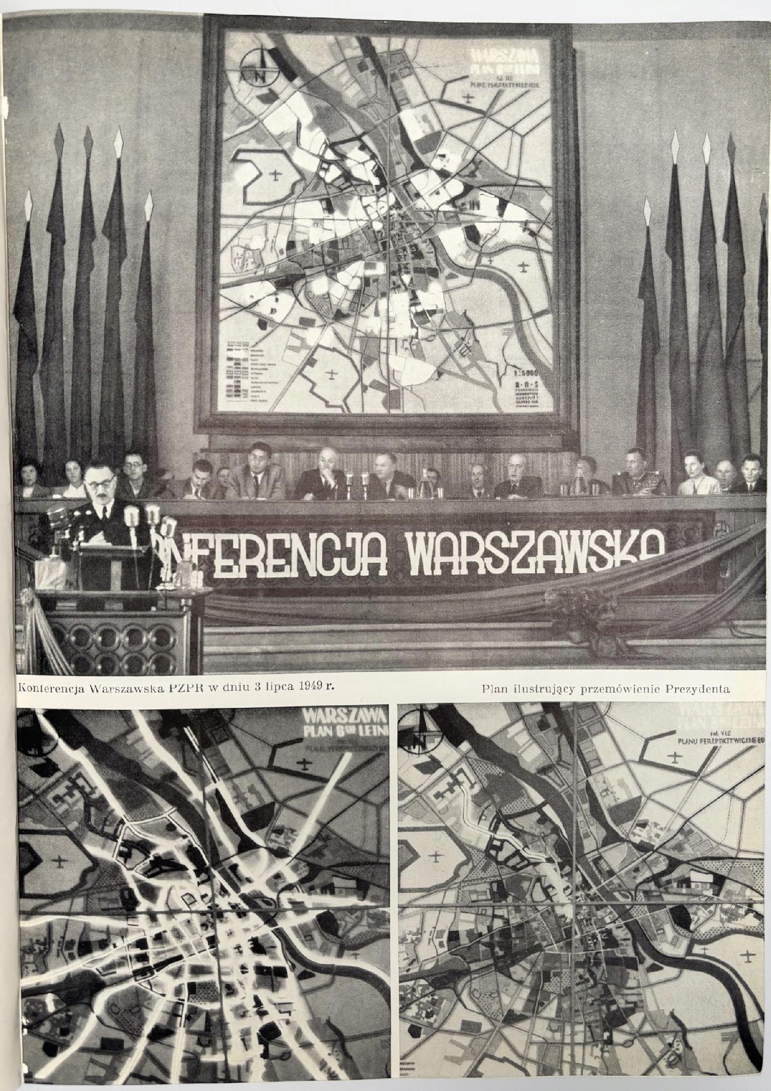 Bierut Bolesław - Sześcioletni plan odbudowy Warszawy