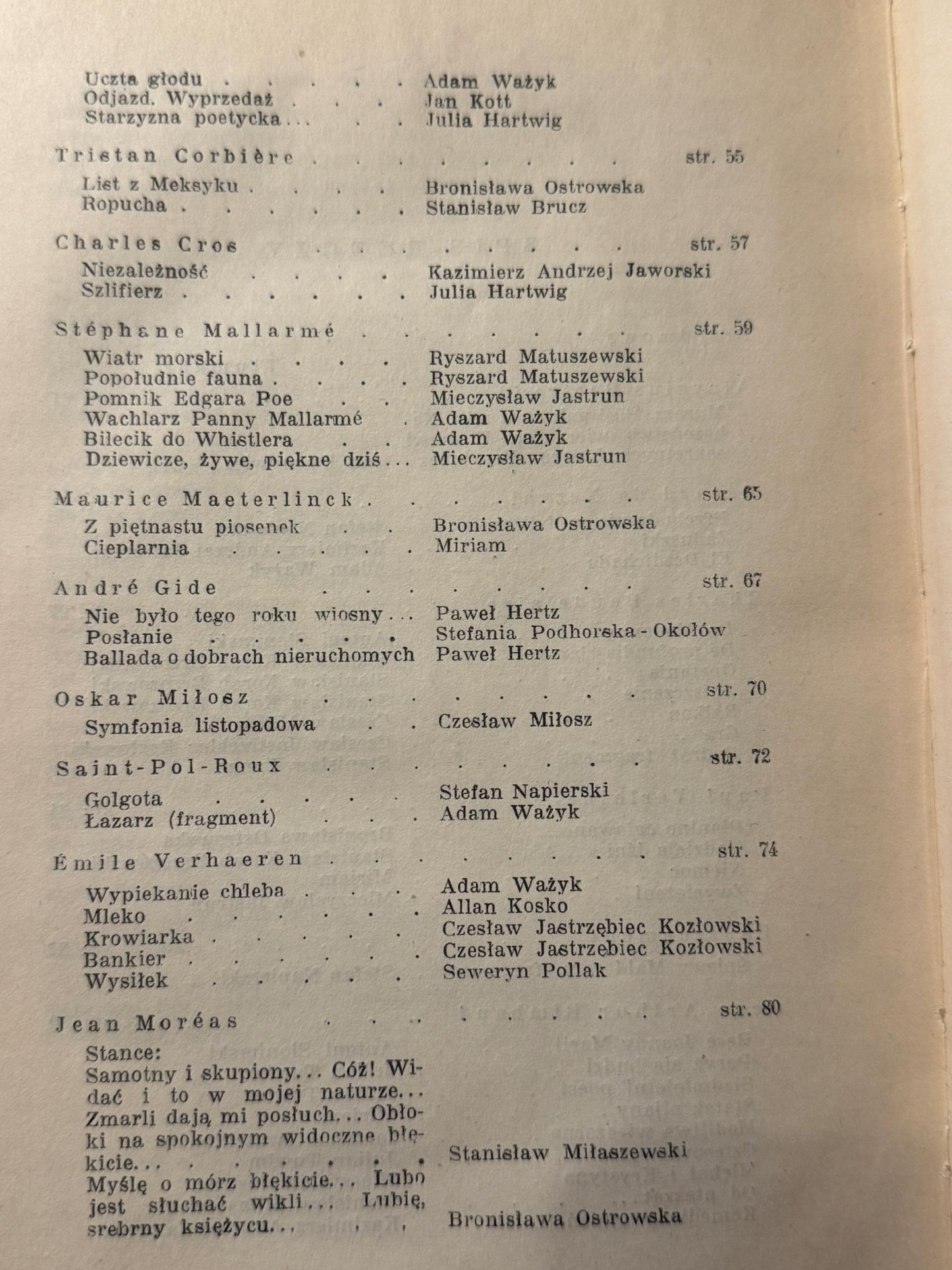 Antologia współczesnej poezji francuskiej Adam Ważyk [1947 r.]