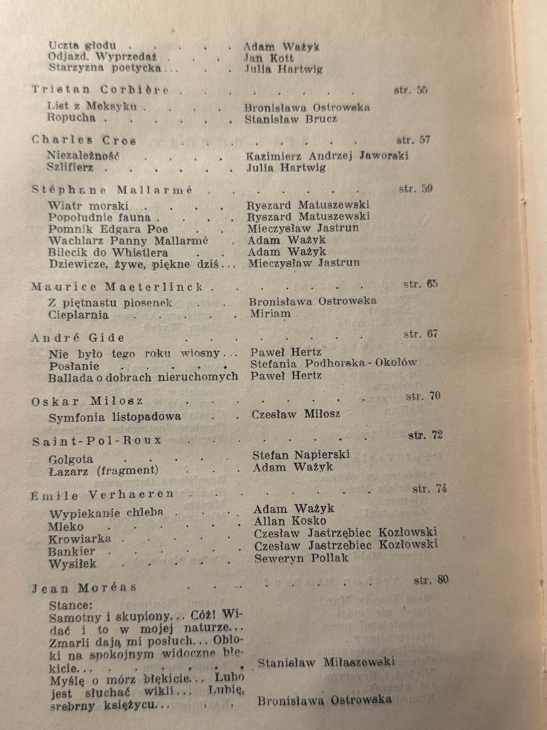 Antologia współczesnej poezji francuskiej Adam Ważyk [1947 r.]