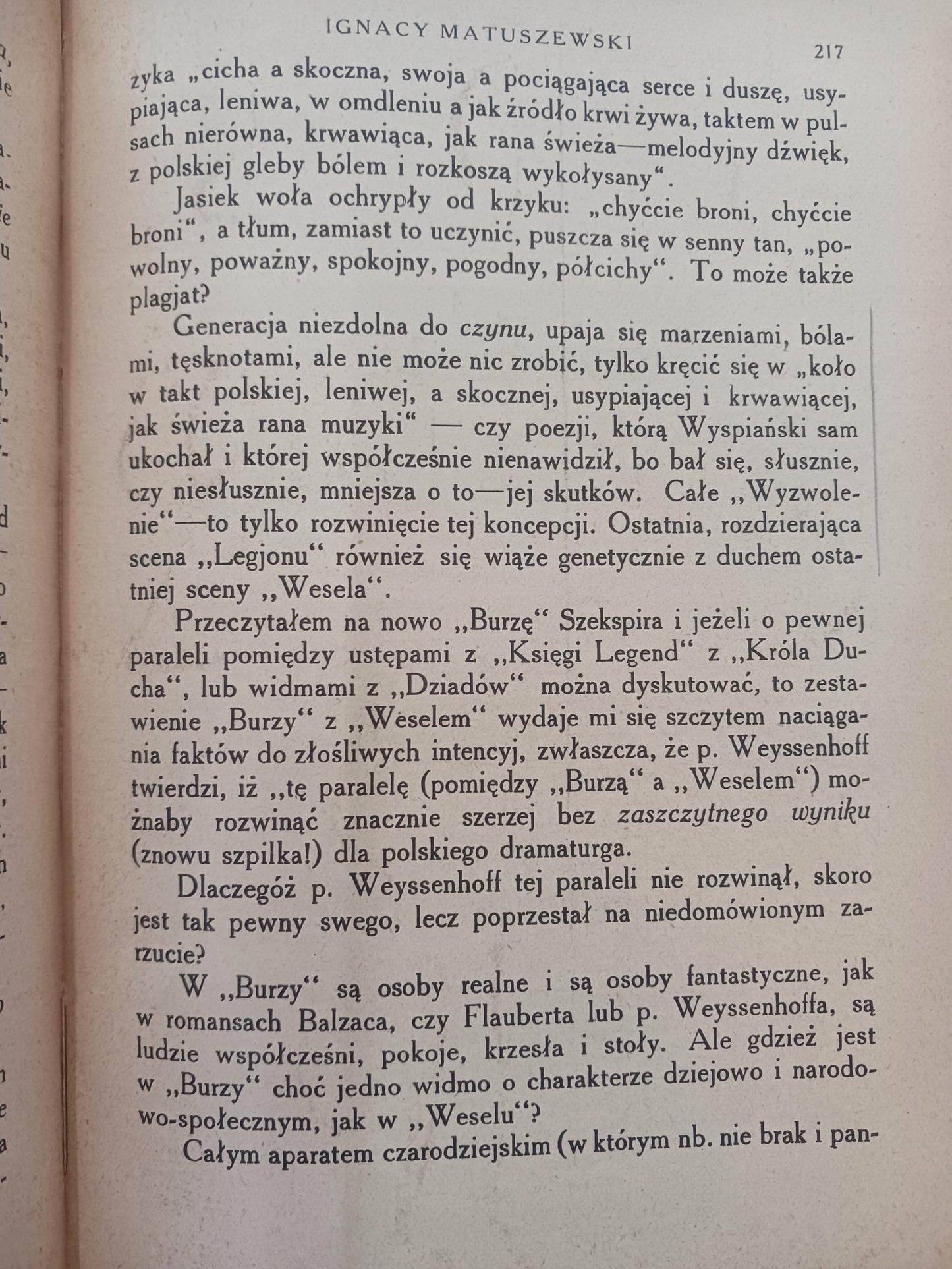 Studia o Żeromskim i Wyspiańskim Ignacy Matuszewski [wydanie z roku 1921]