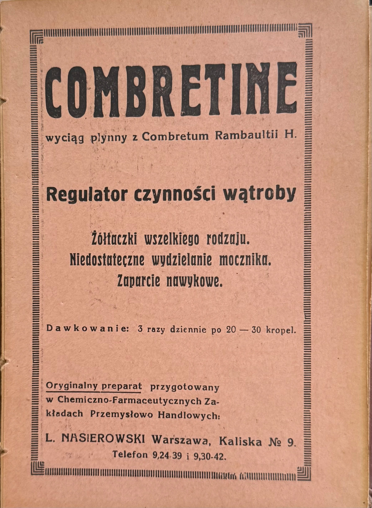 Terapja szczegółowa F.Malinowski [1932][stara medycyna]