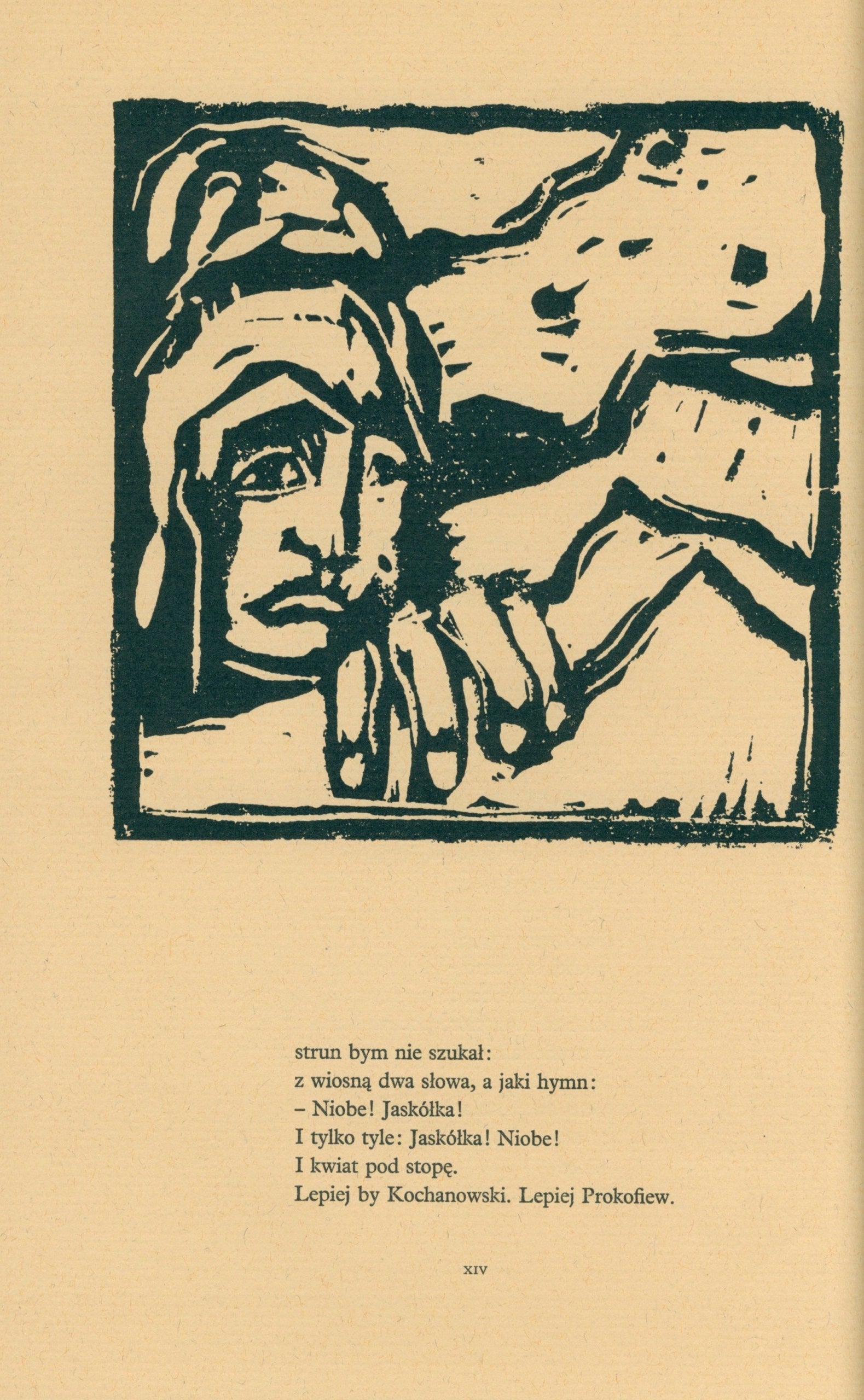 Gałczyński Ildefons Konstanty Niobe z drzeworytami Jacka Żuławskiego [1970]