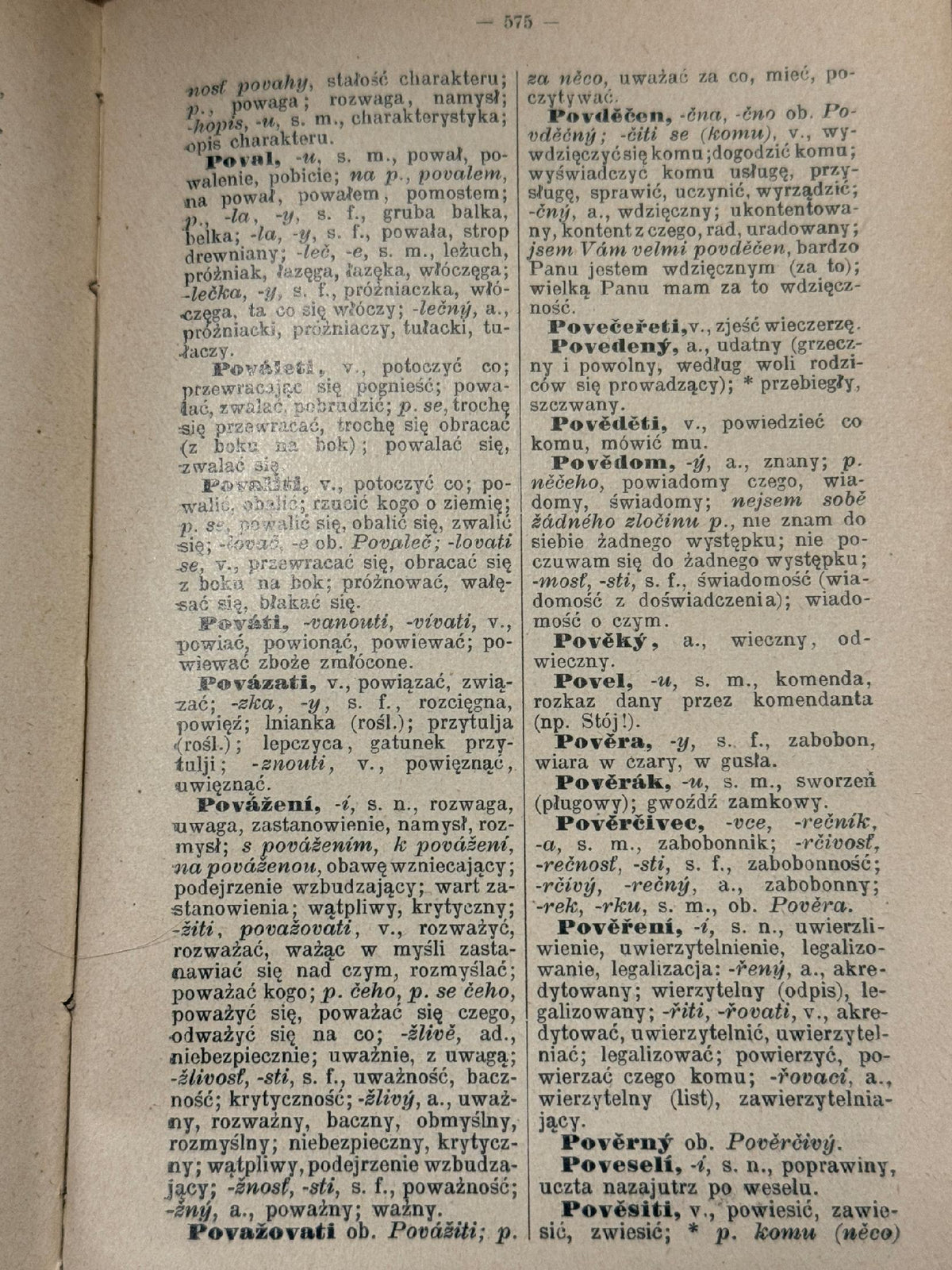 Słownik czesko-polski kieszonkowy Kapesni Slovnik [1902 r.]