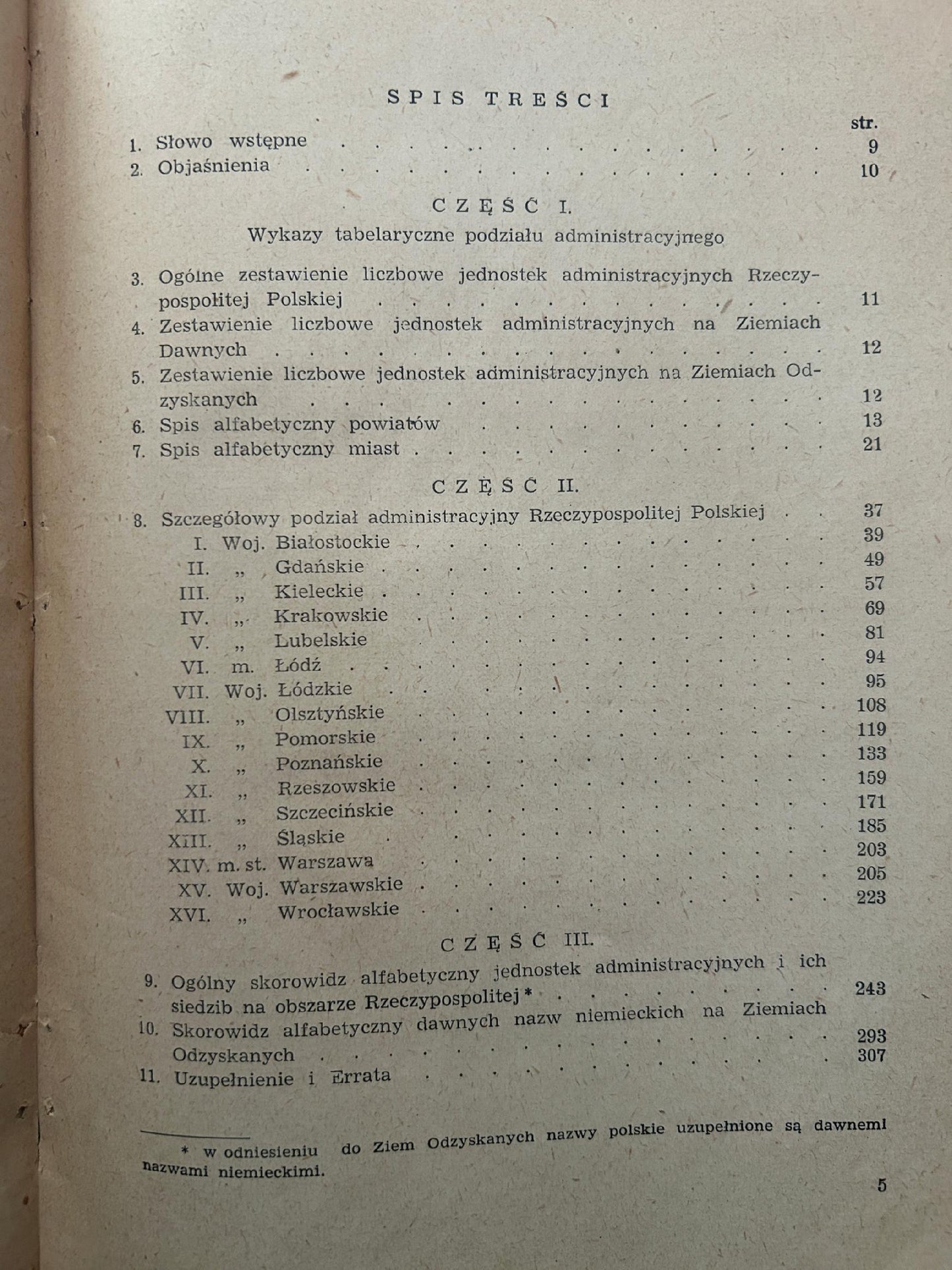 Podział administracyjny Rzeczypospolitej Polskiej -red. S. Srokowski [1948]
