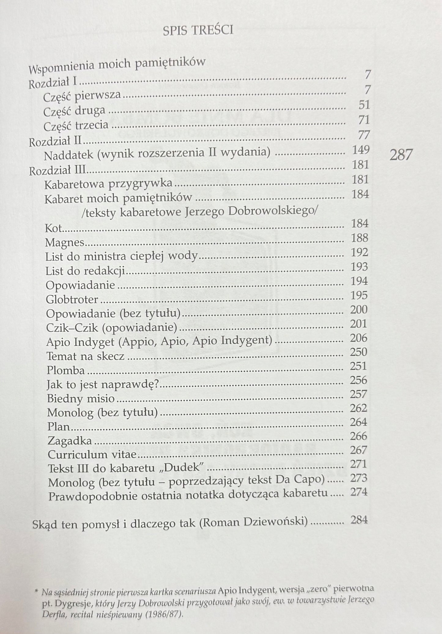 Wspomnienia moich pamiętników Jerzy Dobrowolski