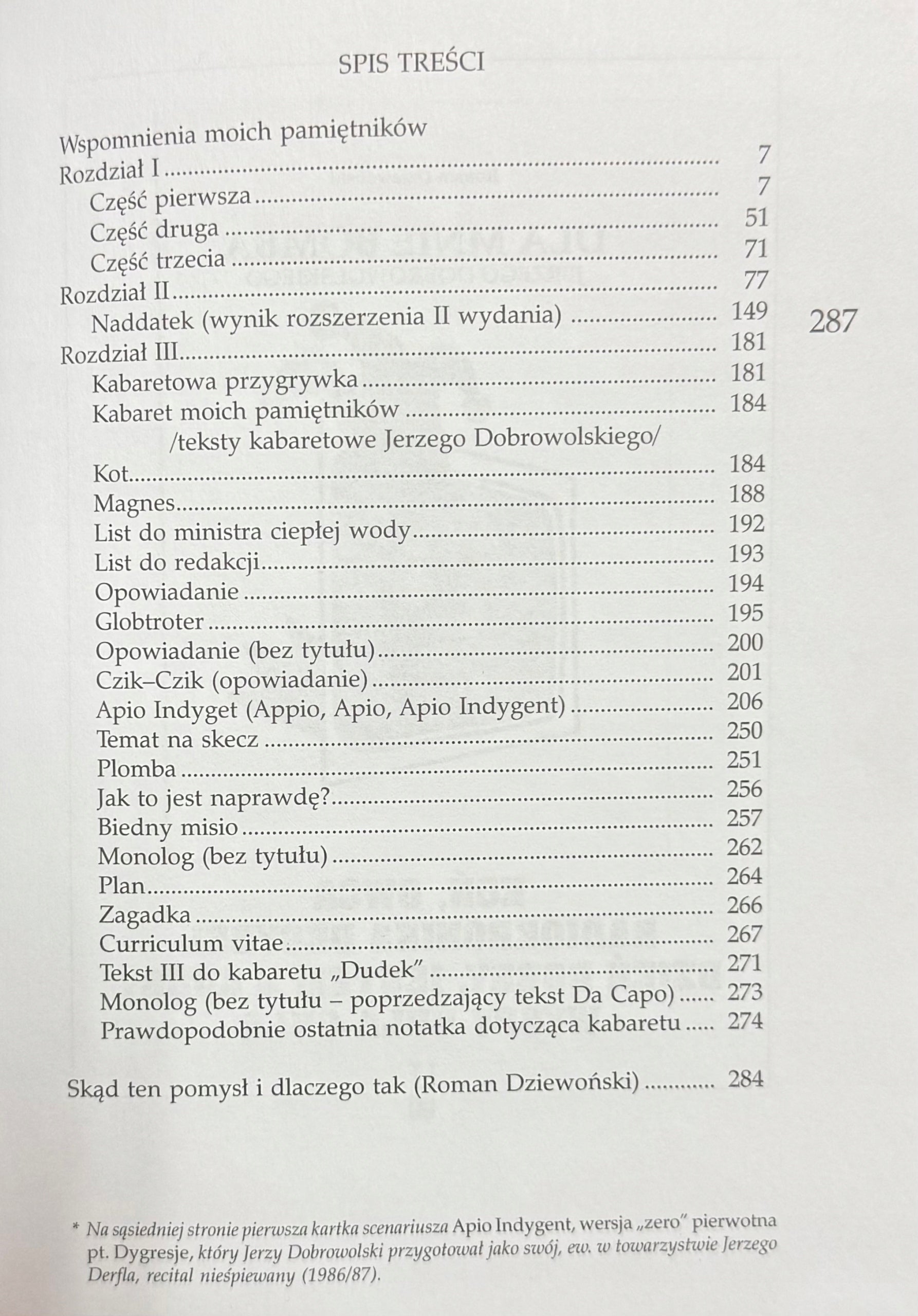 Wspomnienia moich pamiętników Jerzy Dobrowolski