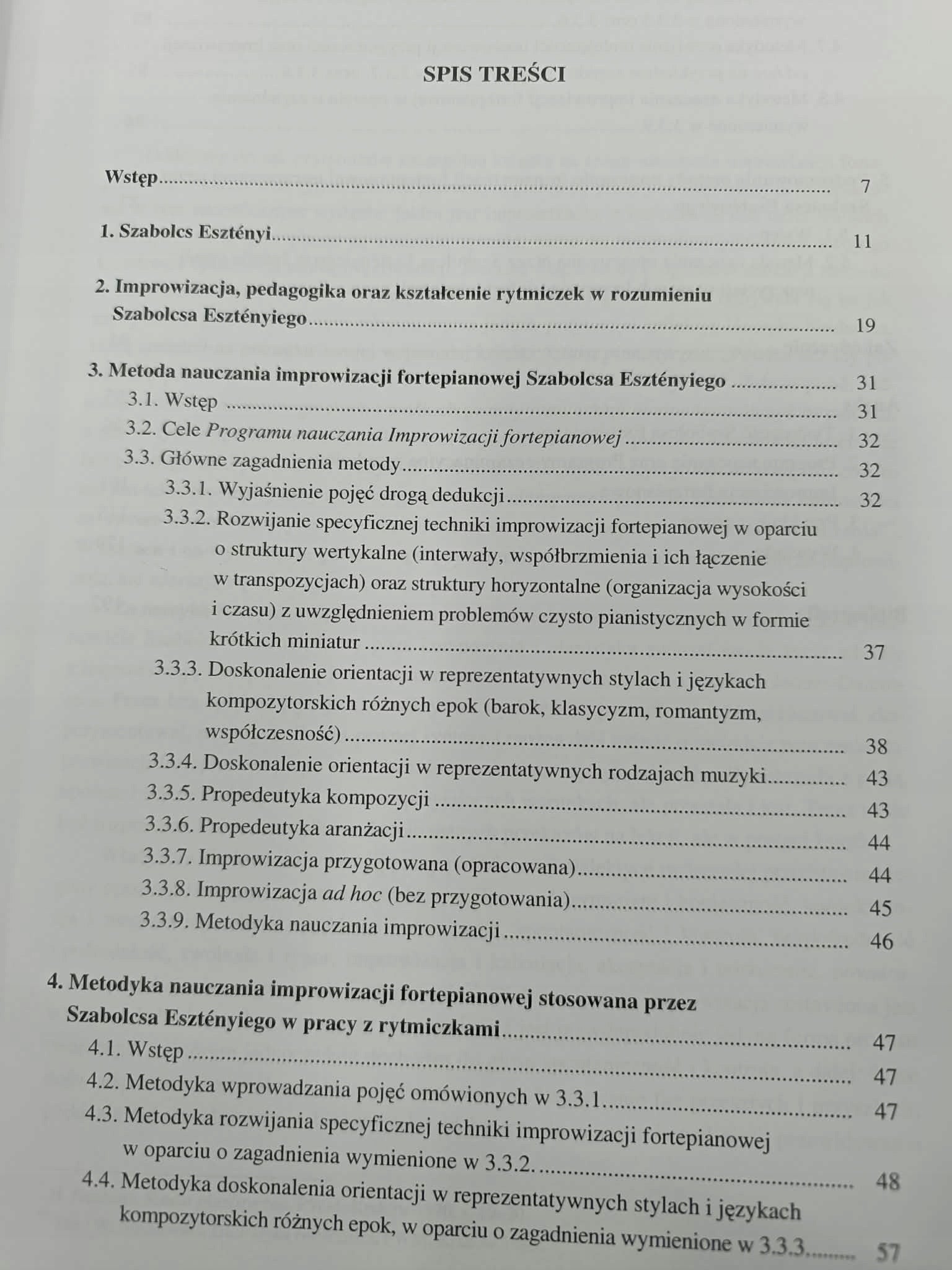 Klaudia Zwierz, Improwizacja fortepianowa Szabolcsa Esztenyiego metoda