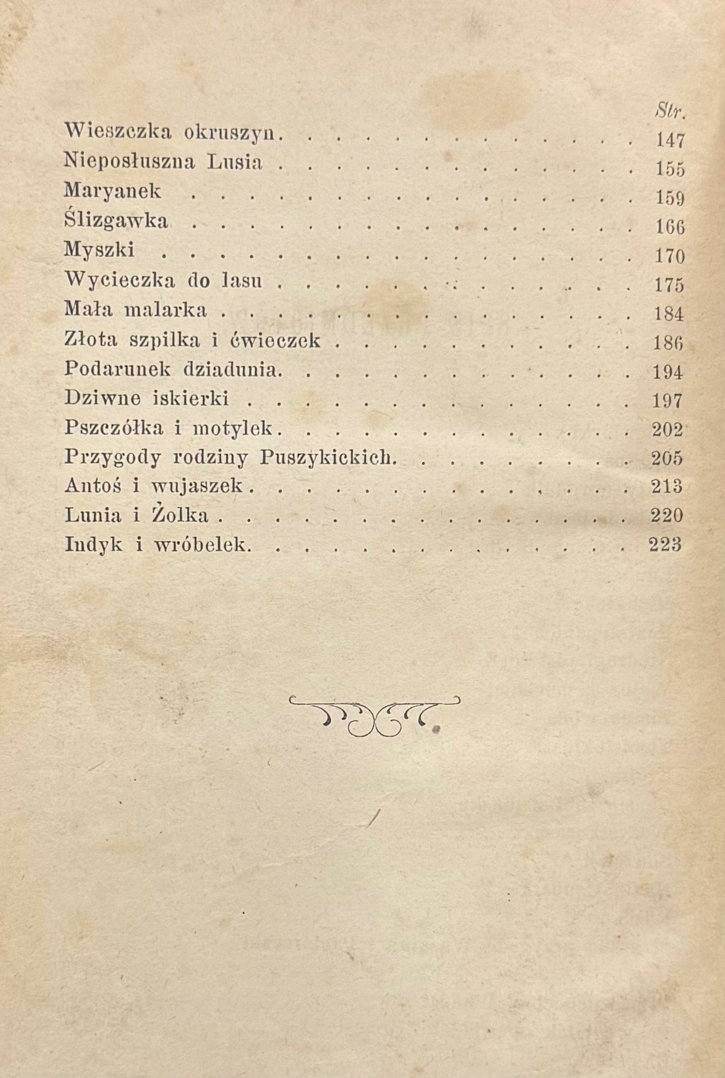 Iskierki Krótkie powiastki i bajeczki M. J. Zaleska [1894][rzadkie]