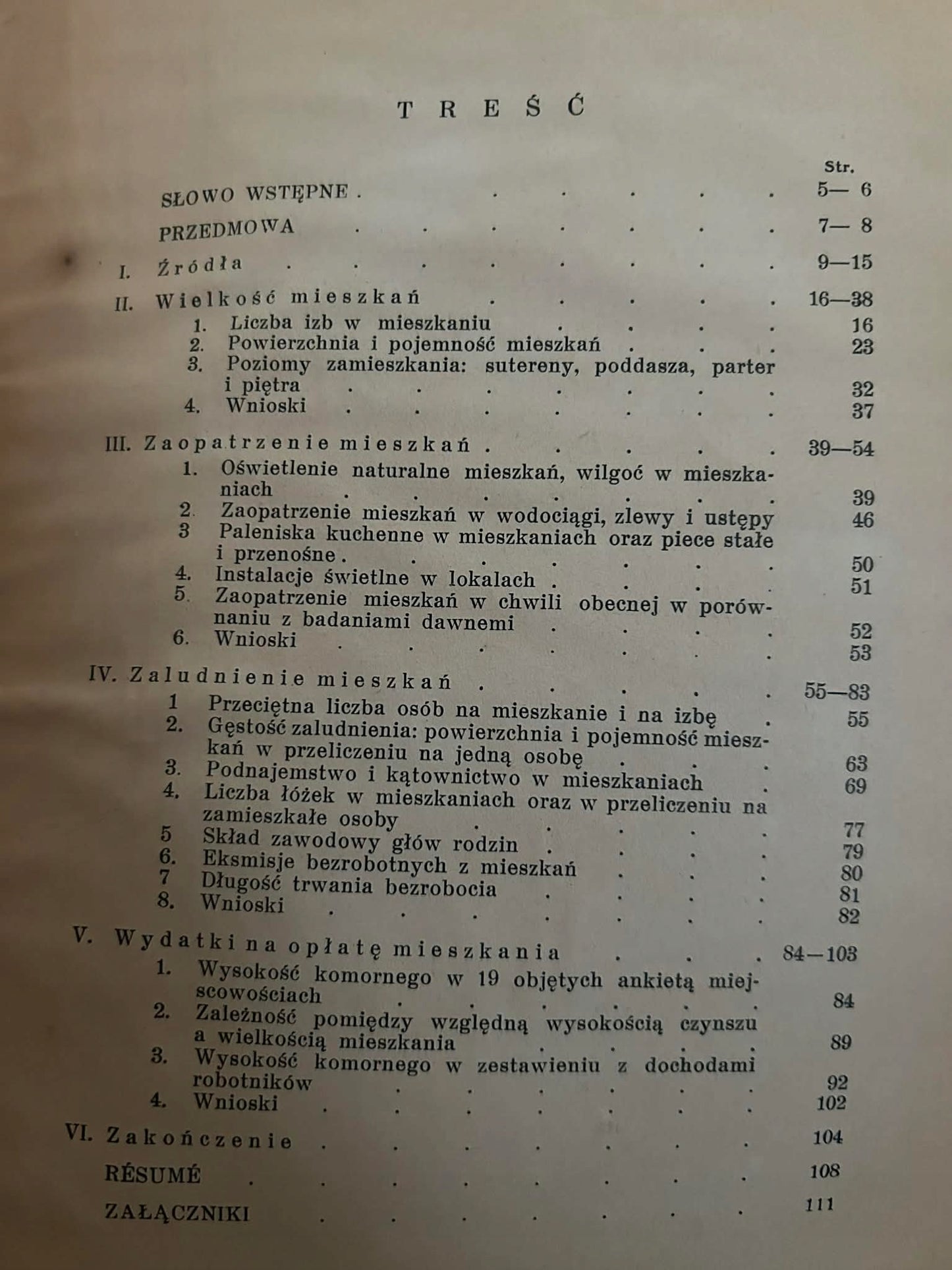 Warunki mieszkaniowe robotników w okresie kryzysu i bezrobocia [1936 r.]