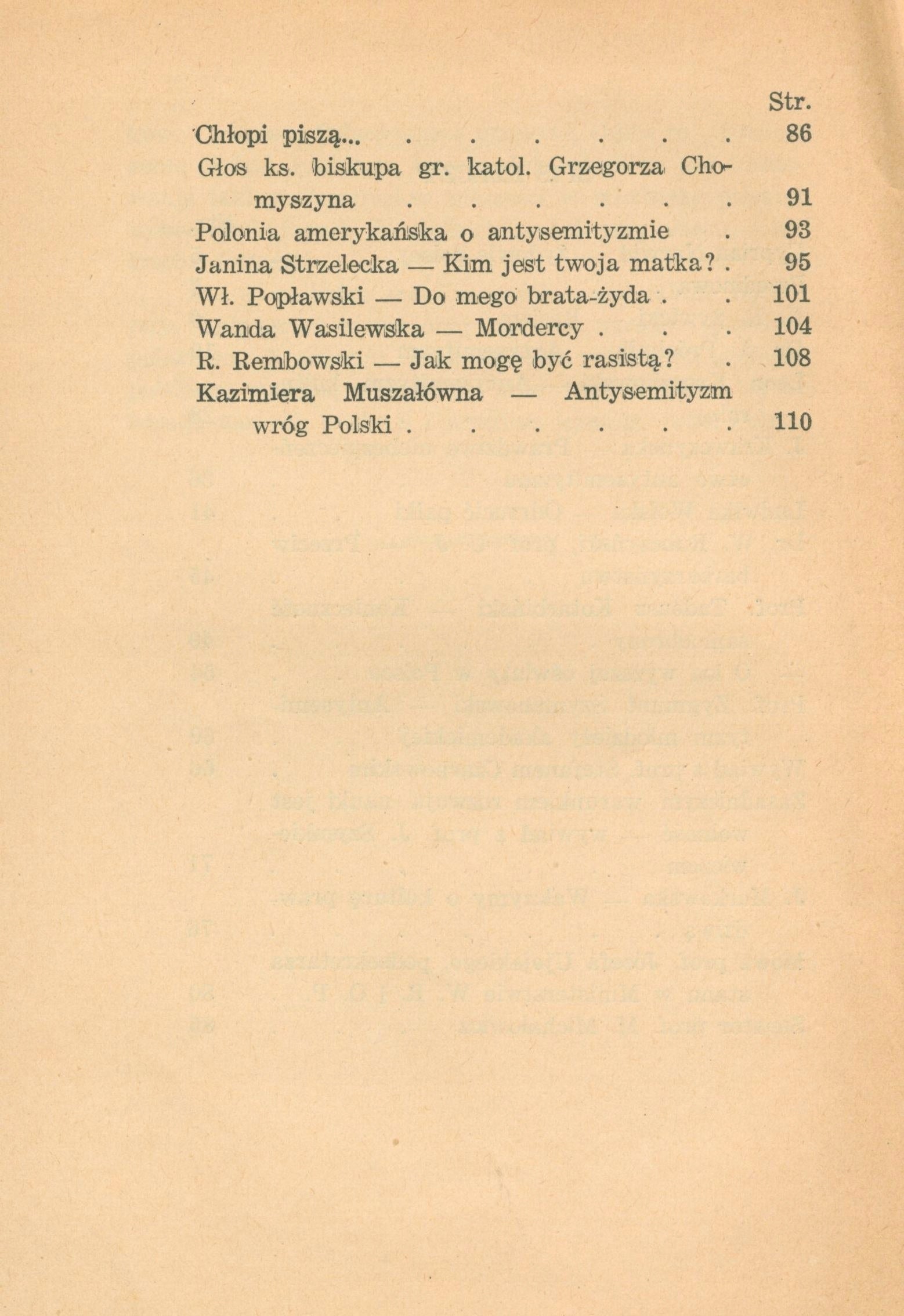 Polacy o Żydach. Zbiór artykułów z przedruku [antysemityzm, polski rasizm]