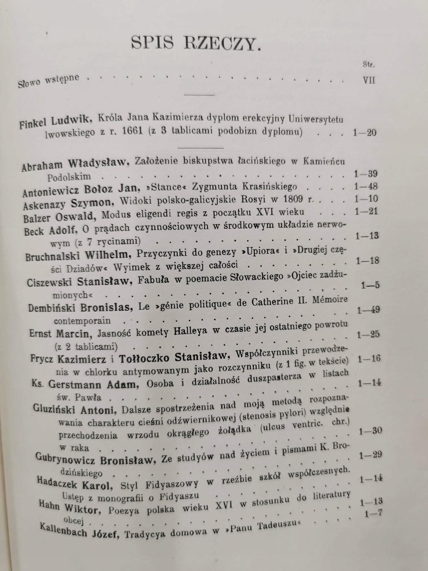 Księga Pamiątkowa 250tej rocznicy zał. Uniwersytetu Lwowskiego [Lwów 1912]