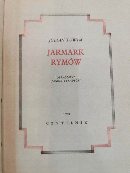 Jarmark rymów, Julian Tuwim [1958]