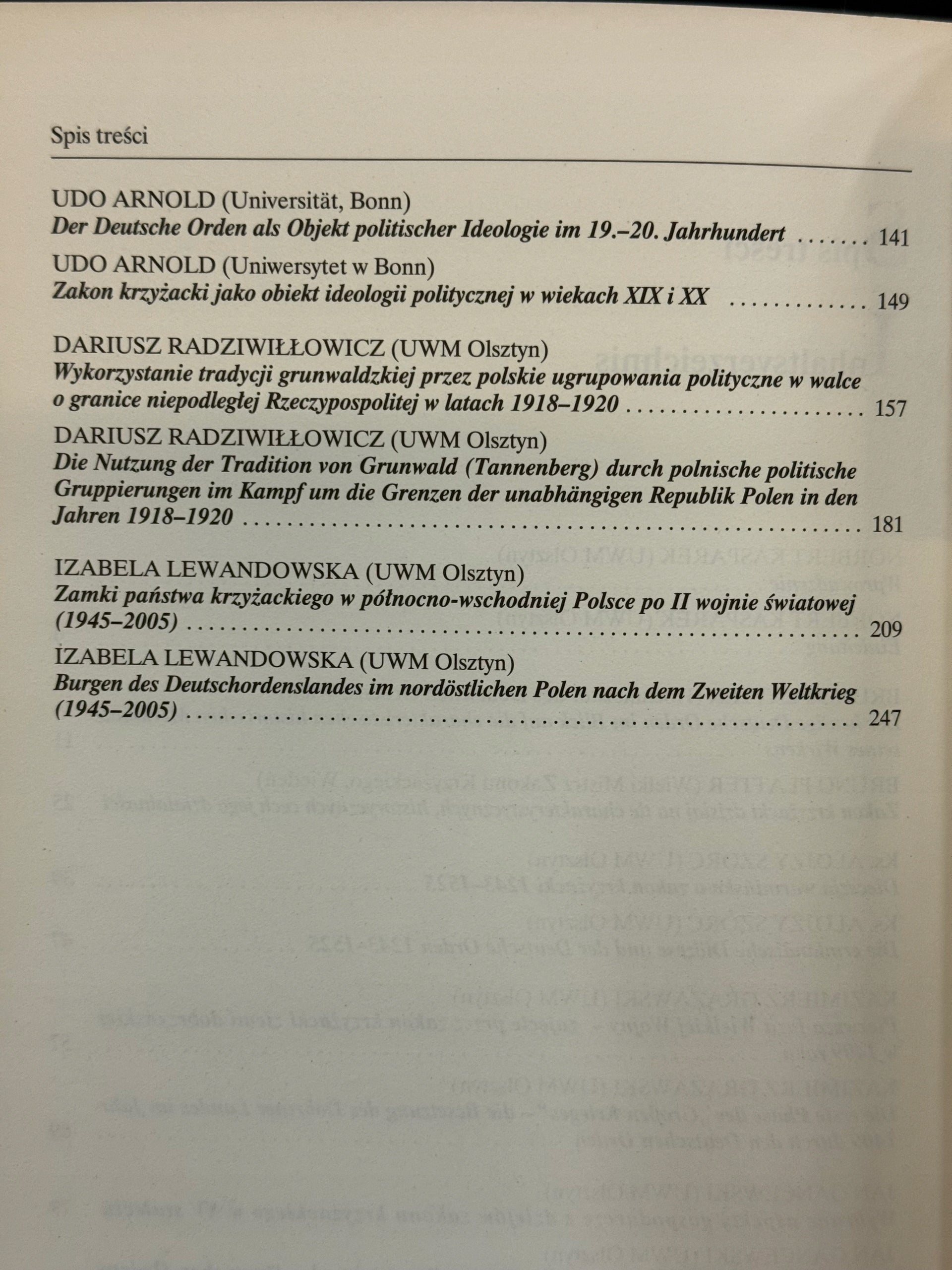 Zakon krzyżacki w historii, ideologii i działaniu (po polsku i niemiecku)