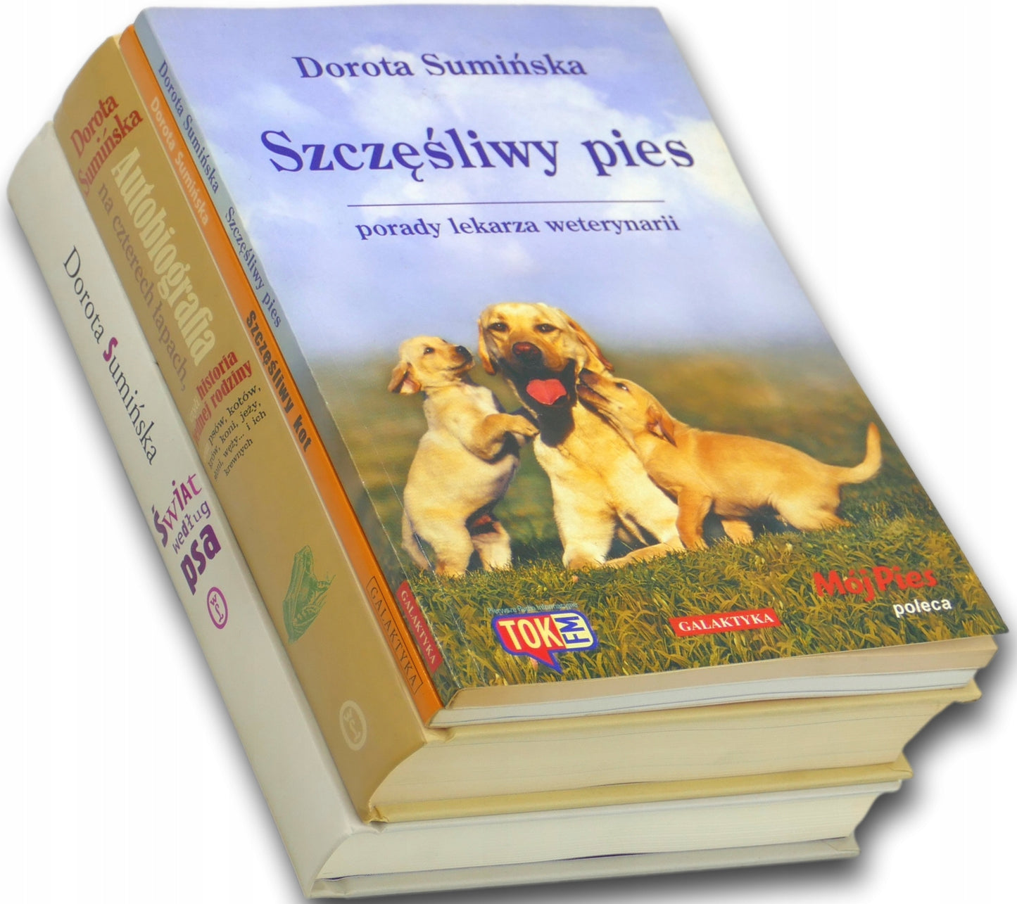 DOROTA SUMIŃSKA x4 Szczęśliwy pies, Szczęśliwy kot, Świat według psa...