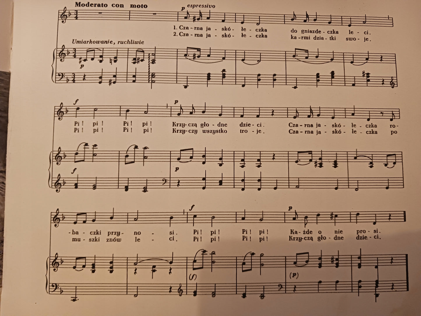 Śpiewnik dla dzieci Cztery pory roku Konopnicka, Noskowski, Puchalski 1958