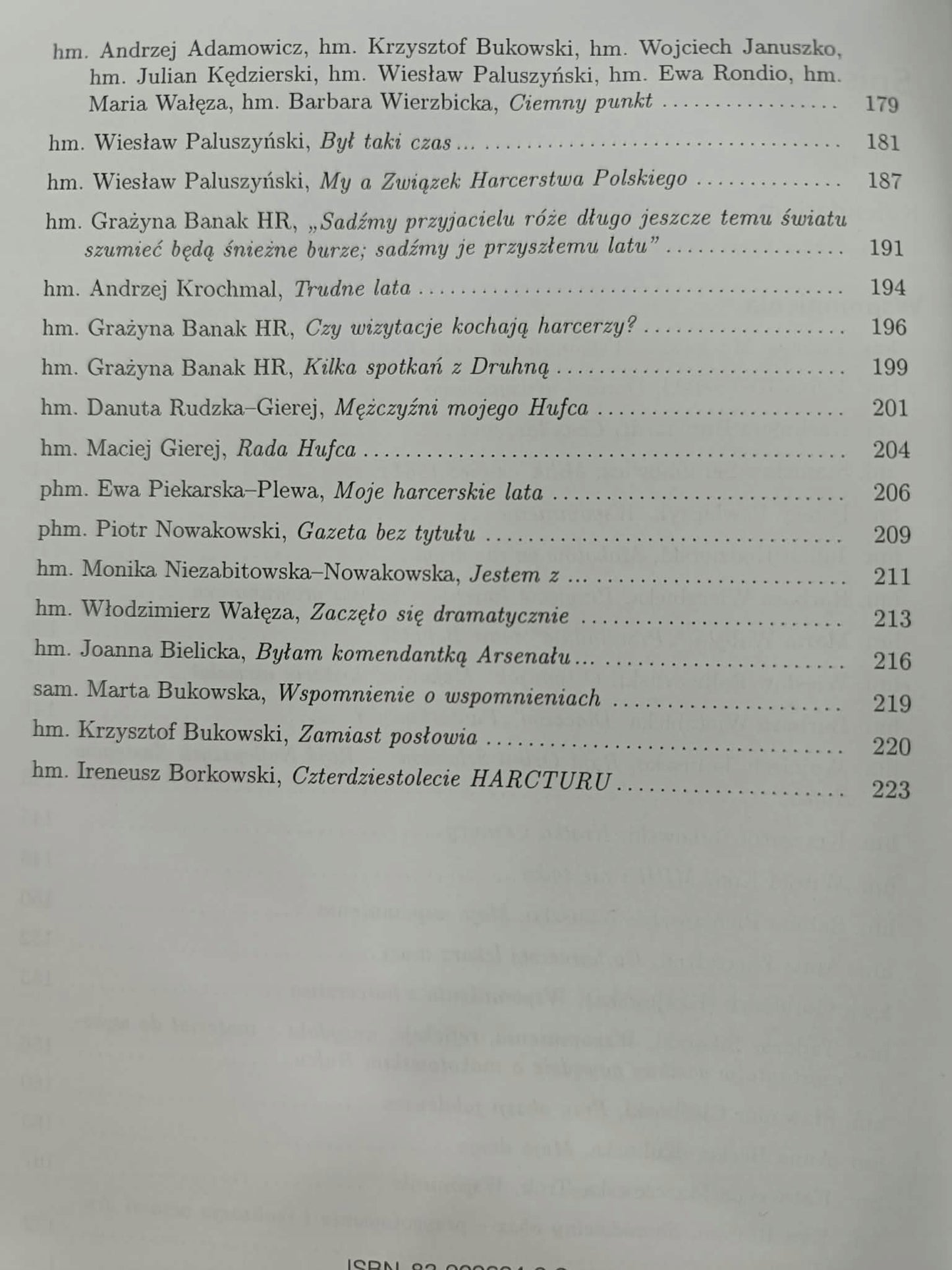 Nasz hufiec jakim go pamiętamy, Praca zbiorowa