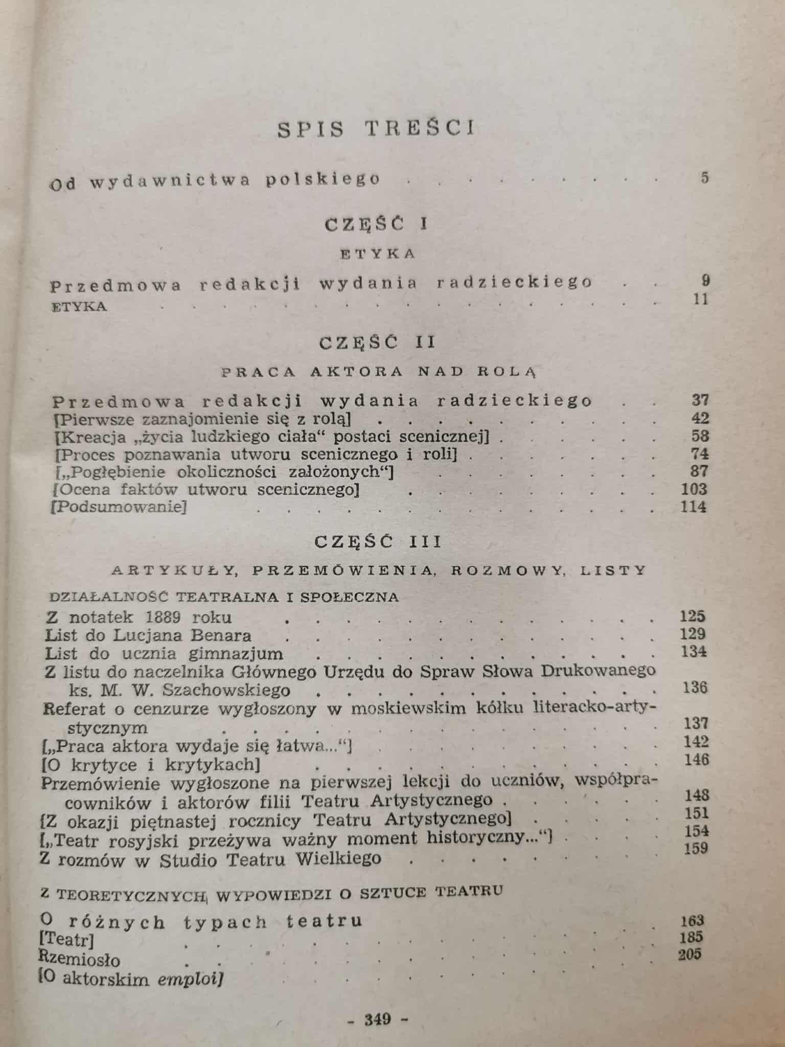 Konstanty Stanisławski Pisma x4