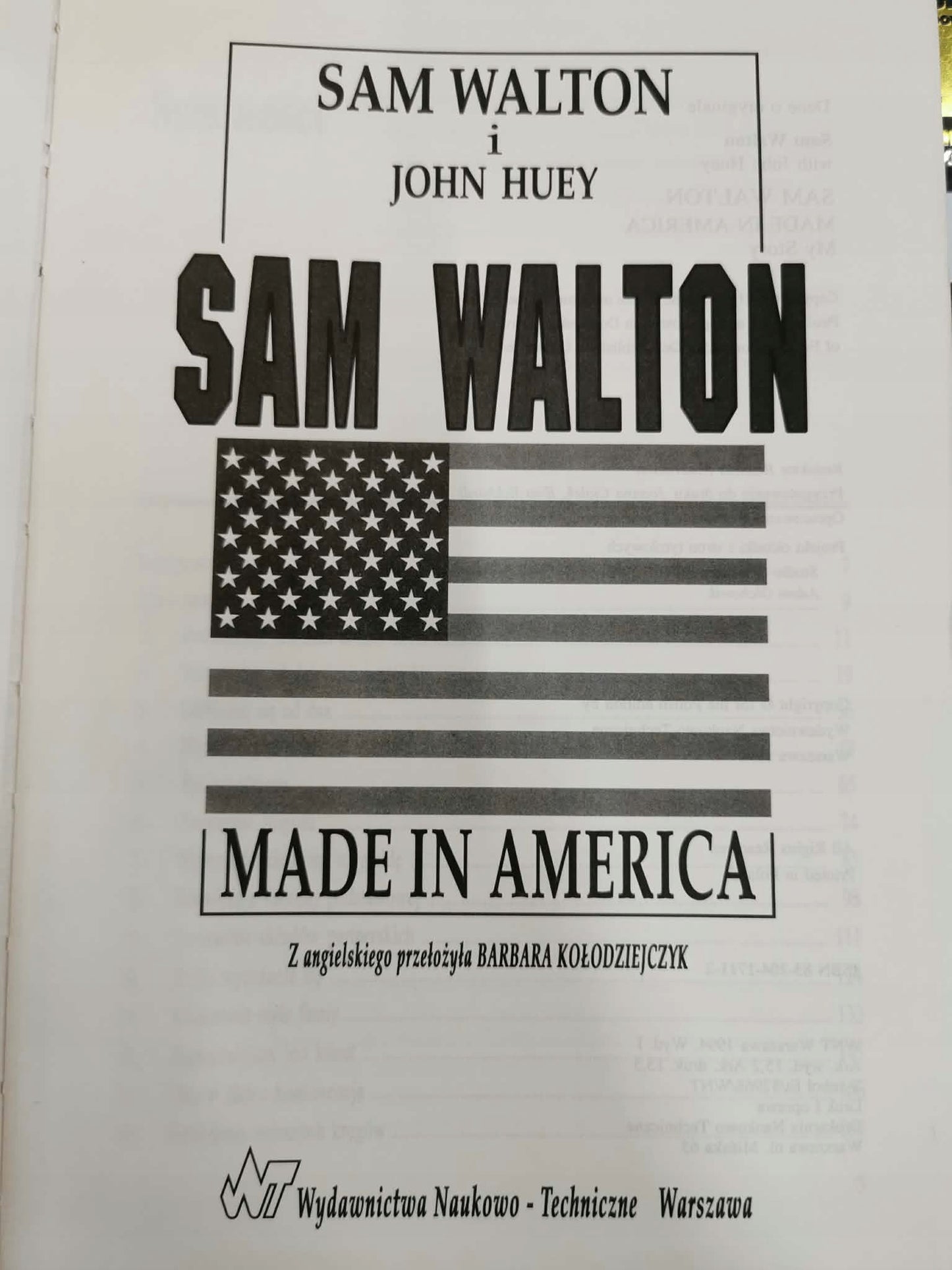 Sam Walton. Made in America, John Huey, Sam Walton