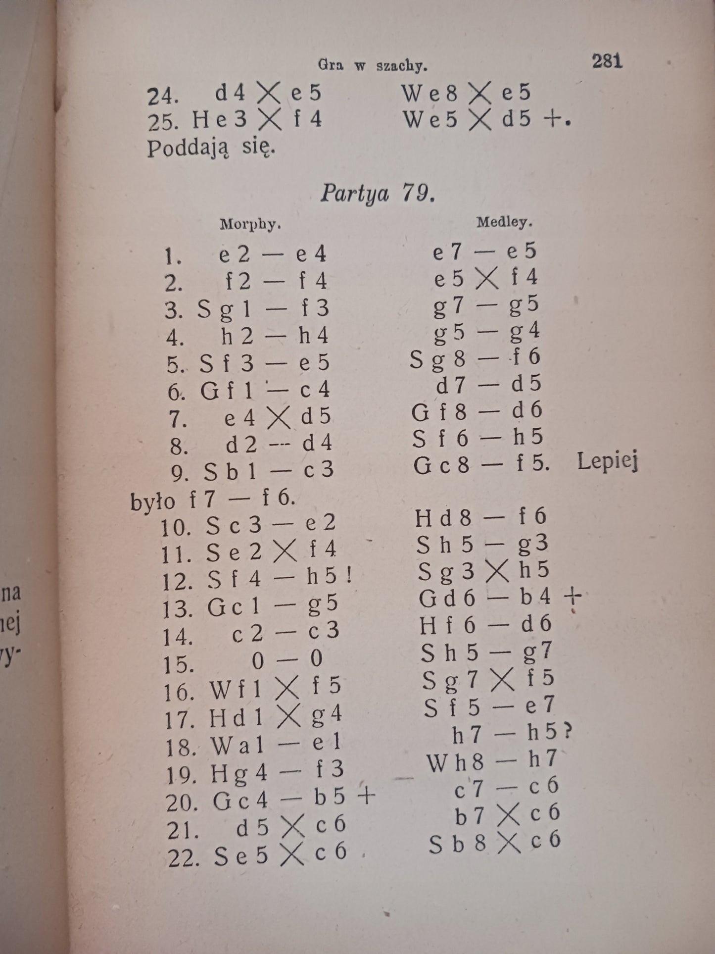 Gra w szachy. Teoretyczny i praktyczny przewodnik B. Cięglewicz [ca 1911]