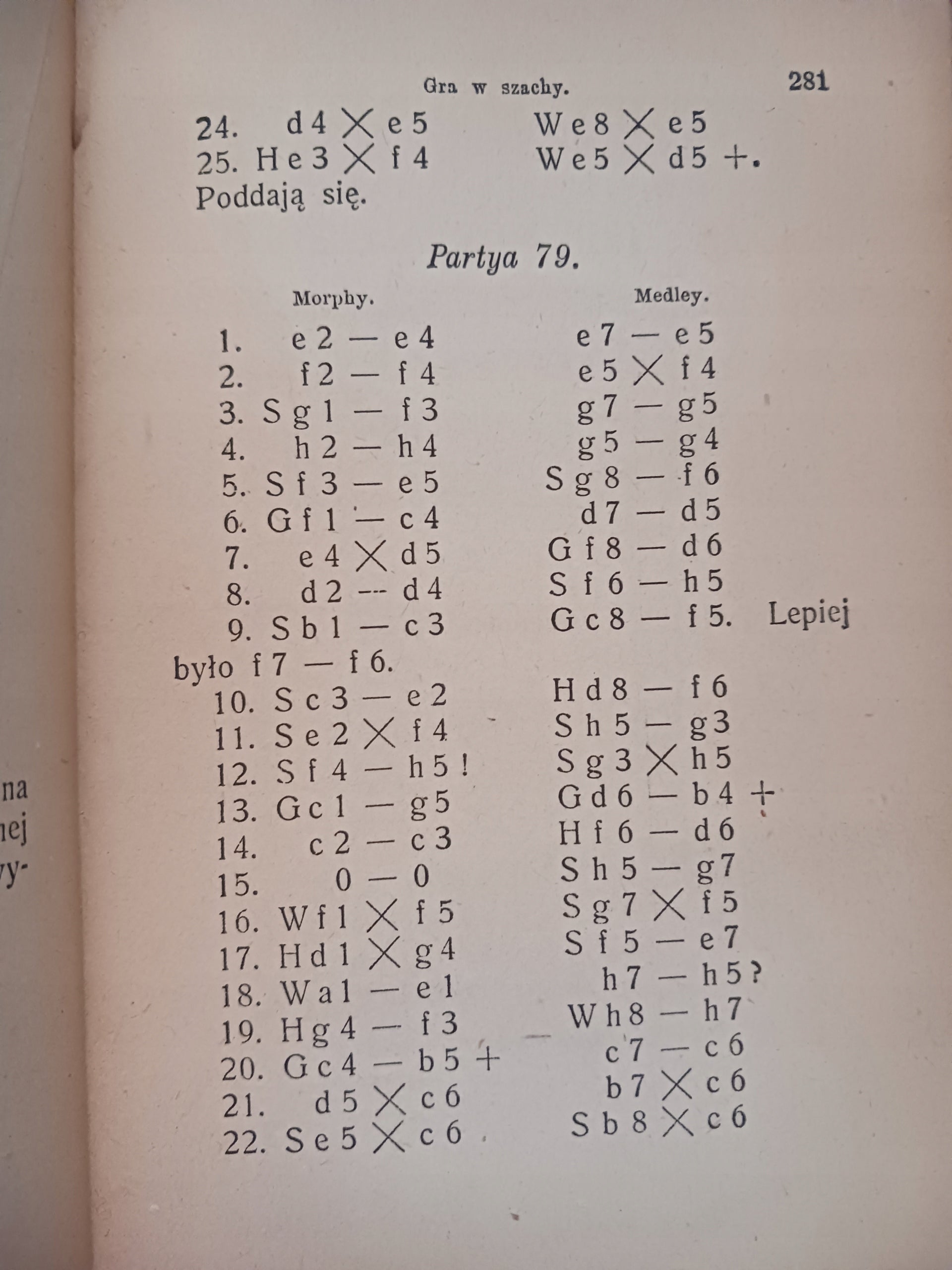 Gra w szachy. Teoretyczny i praktyczny przewodnik B. Cięglewicz [ca 1911]