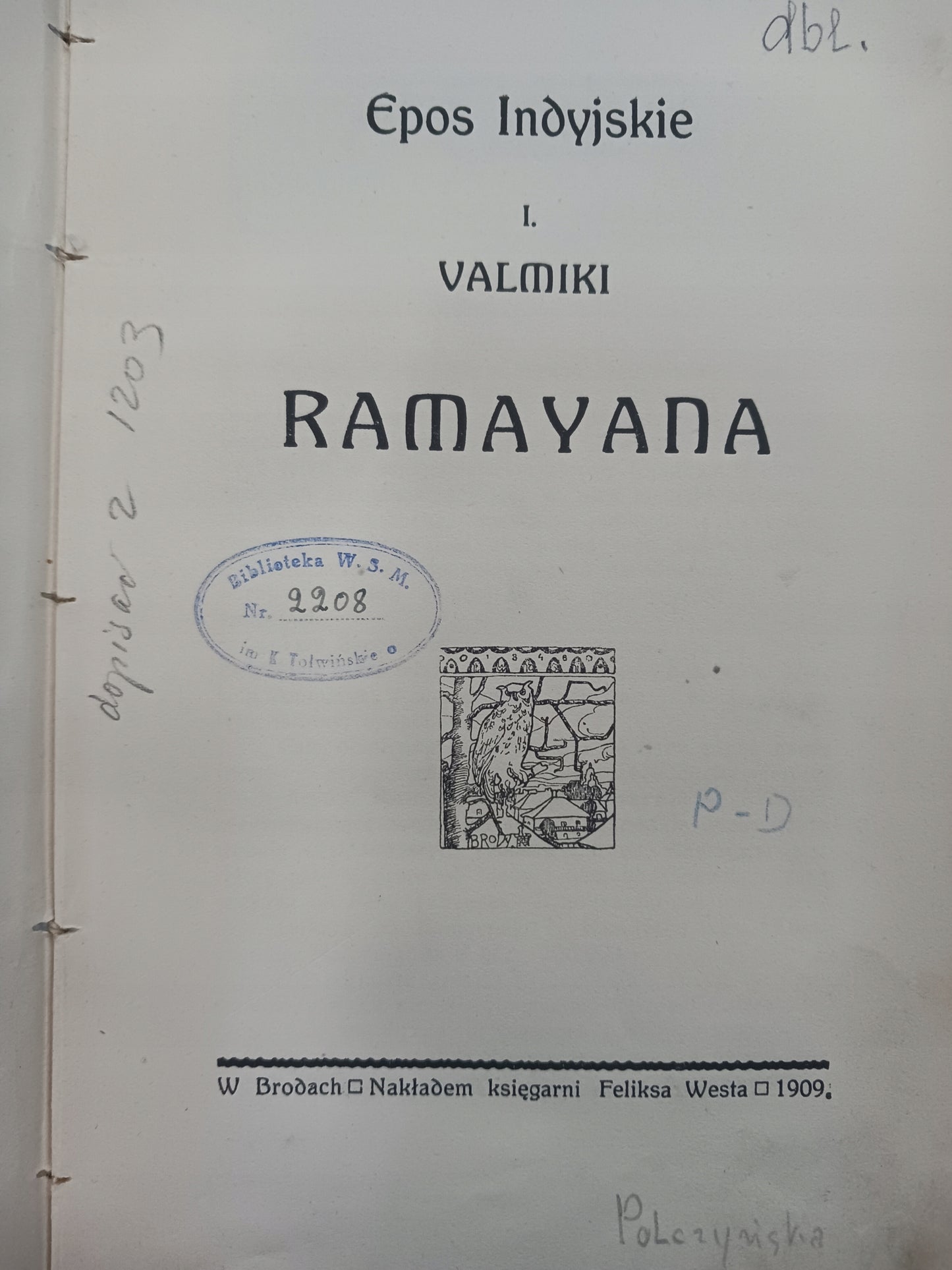 Zbiór arcydzieł poezyi epickiej ułożył A.Lange Tomy I-III [wydanie 1909 r.]