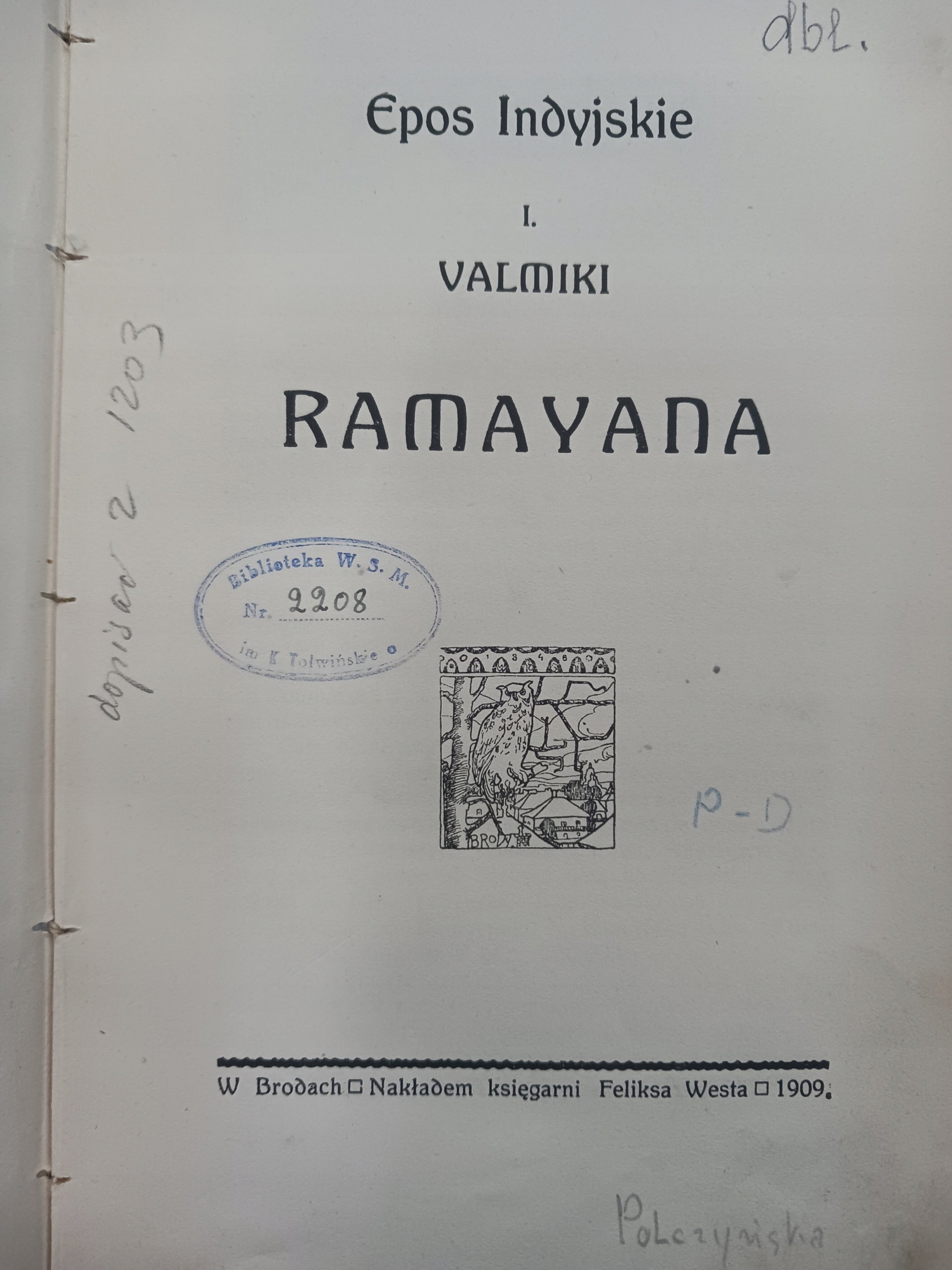 Zbiór arcydzieł poezyi epickiej ułożył A.Lange Tomy I-III [wydanie 1909 r.]