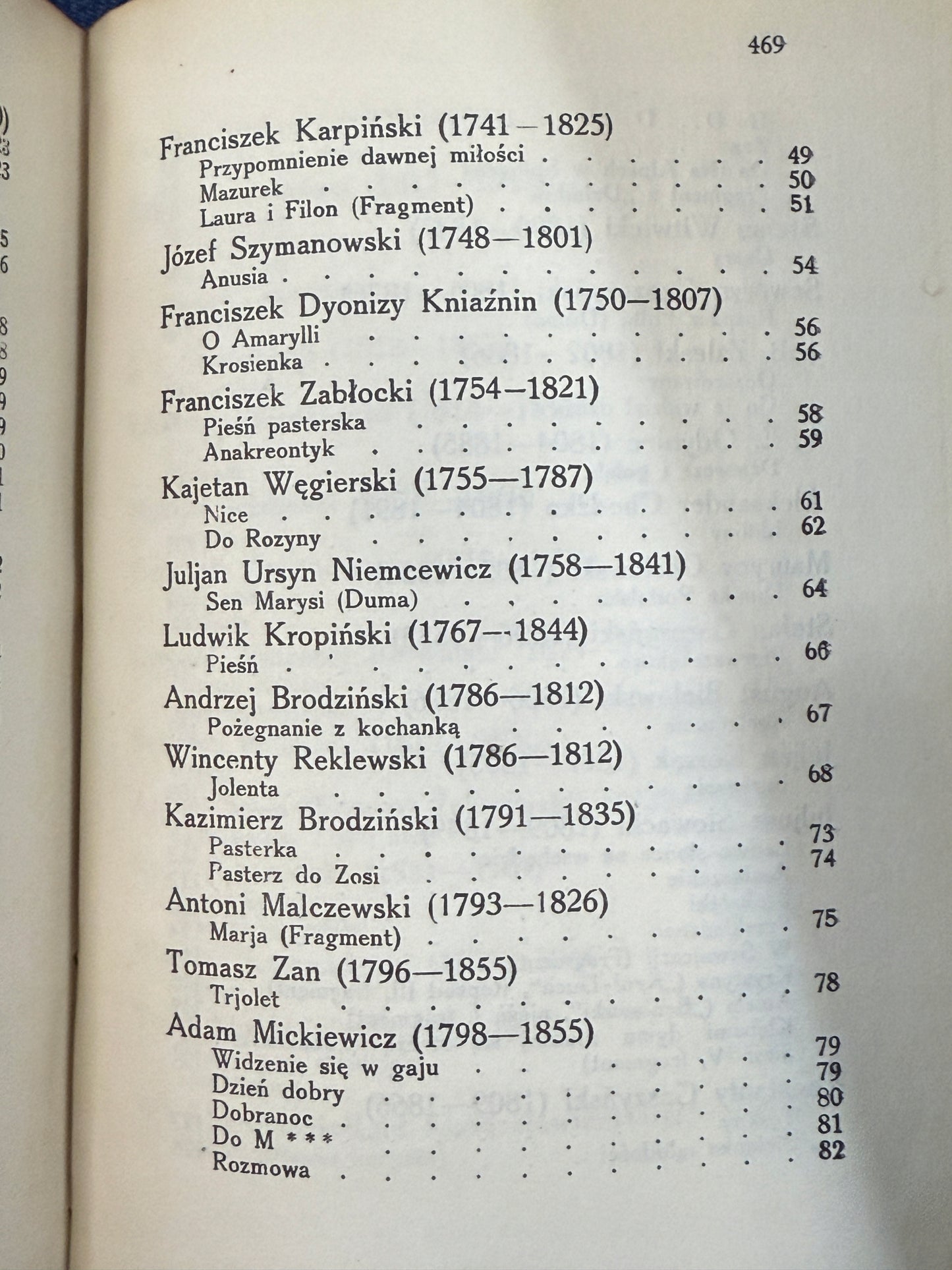 Polska pieśń miłosna Antologia Jan Lorentowicz [1923 r.]